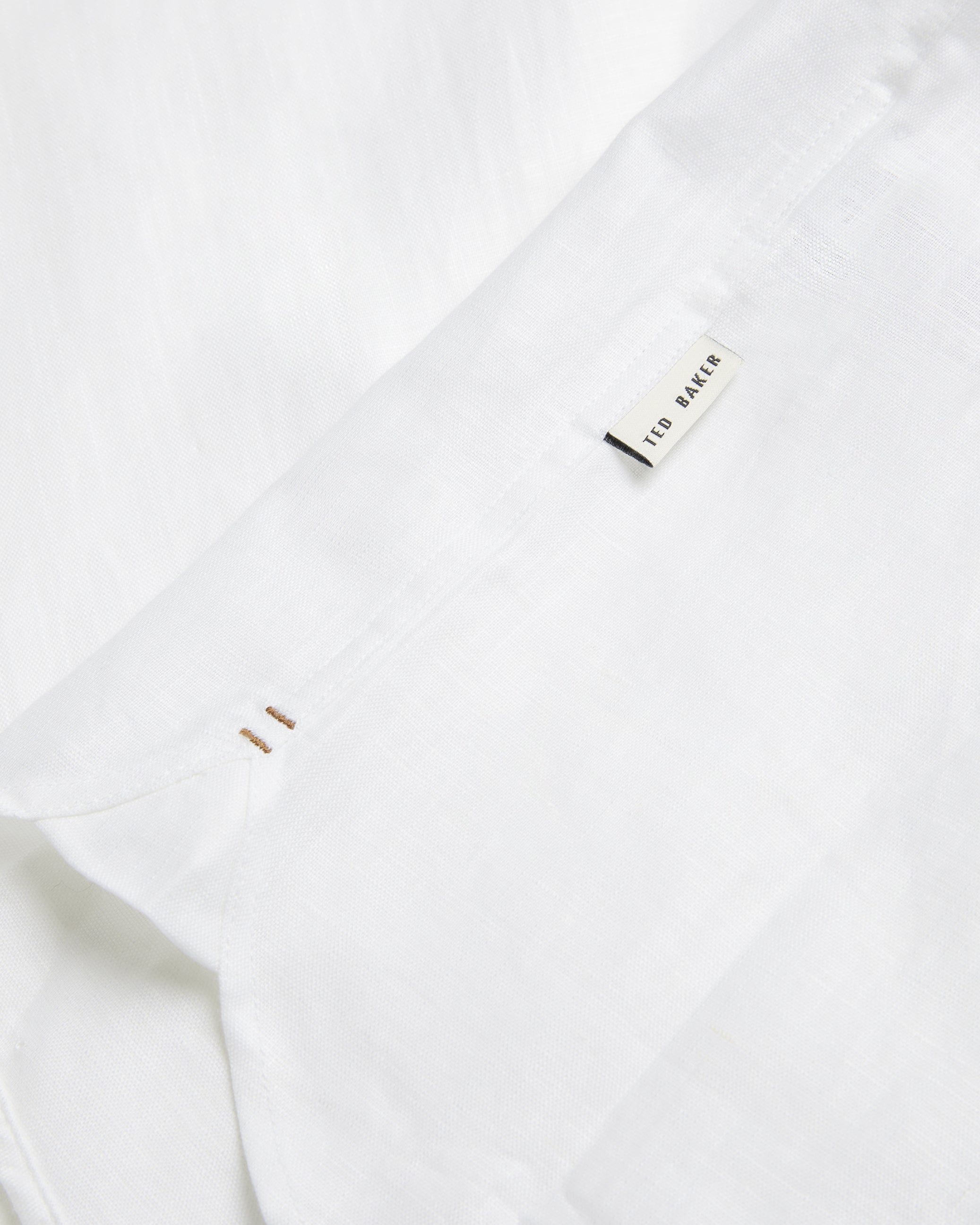 Romeos Ls Linen Shirt White