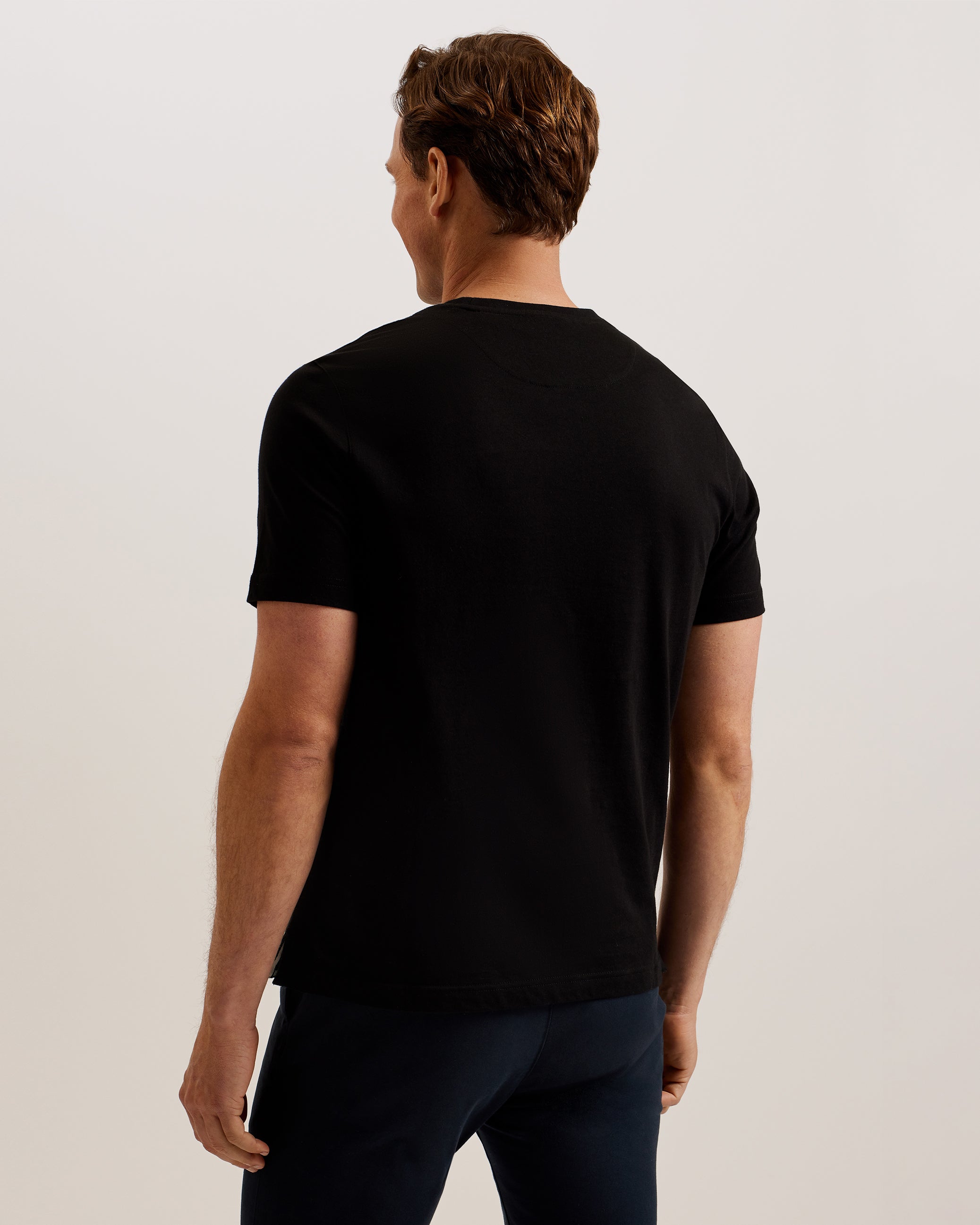 Ranber Logo Print Short Sleeve T-Shirt Black