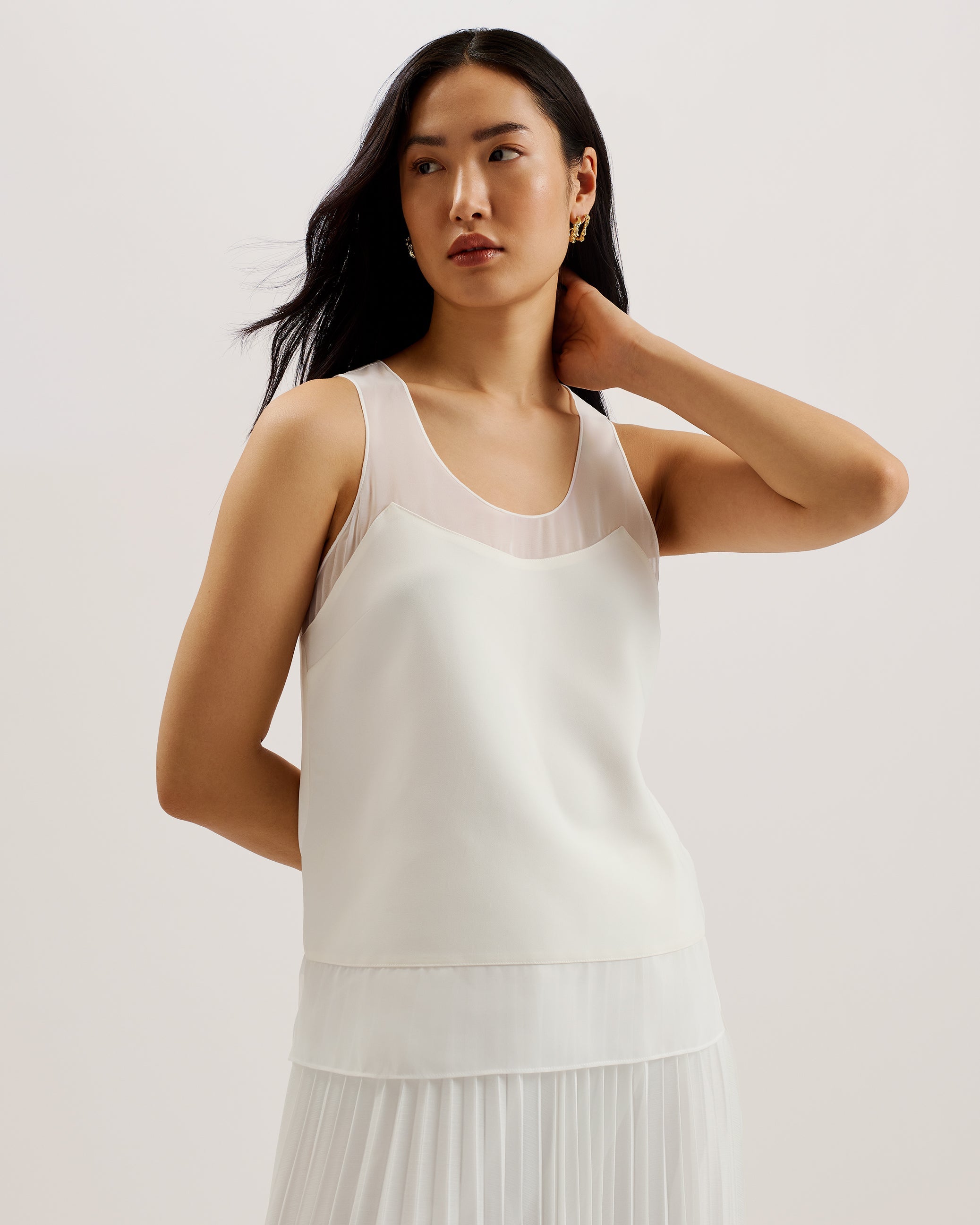 Tilama Tank Top With Racer Back Ivory