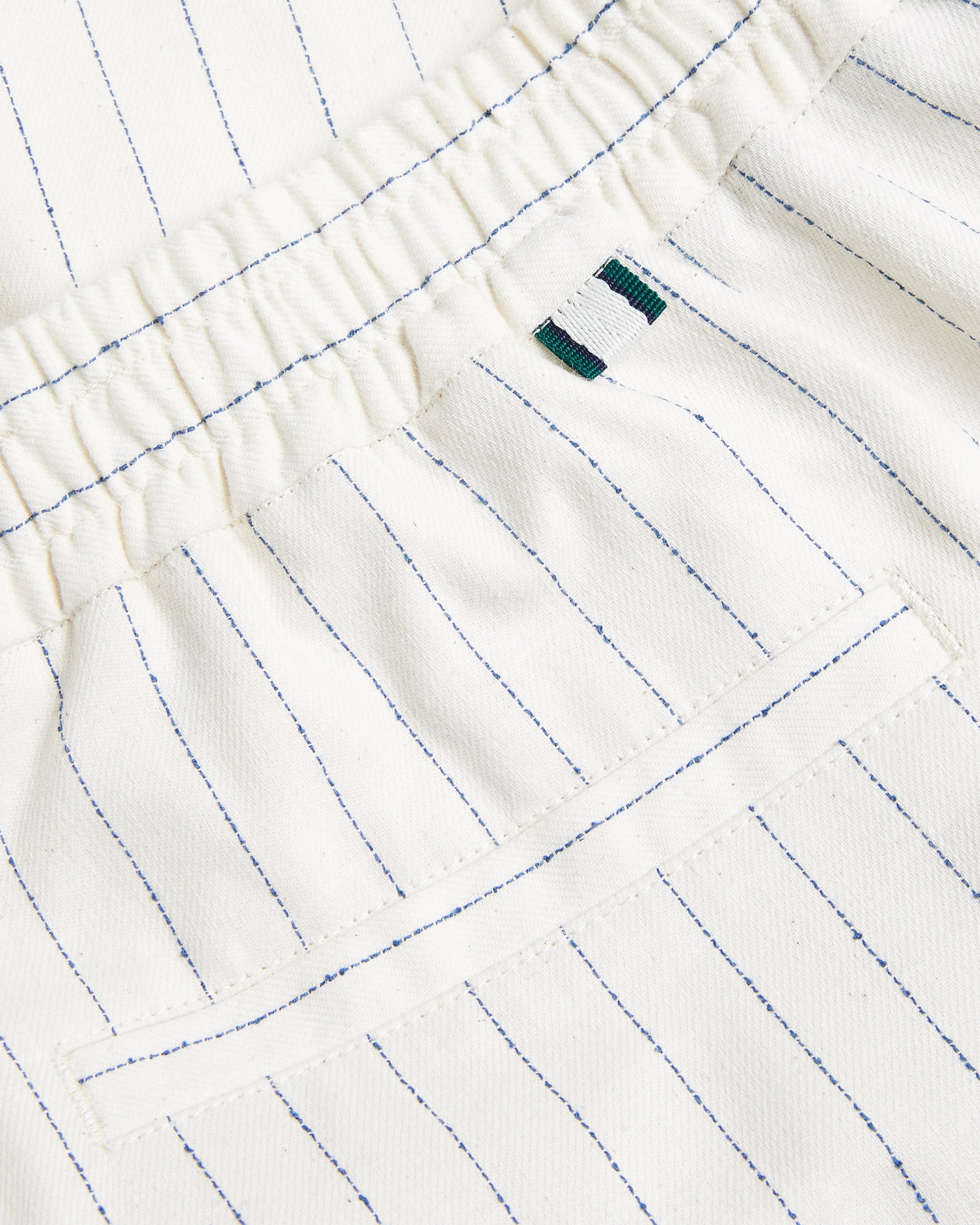 Malins Pinstripe Pull On Short Ecru