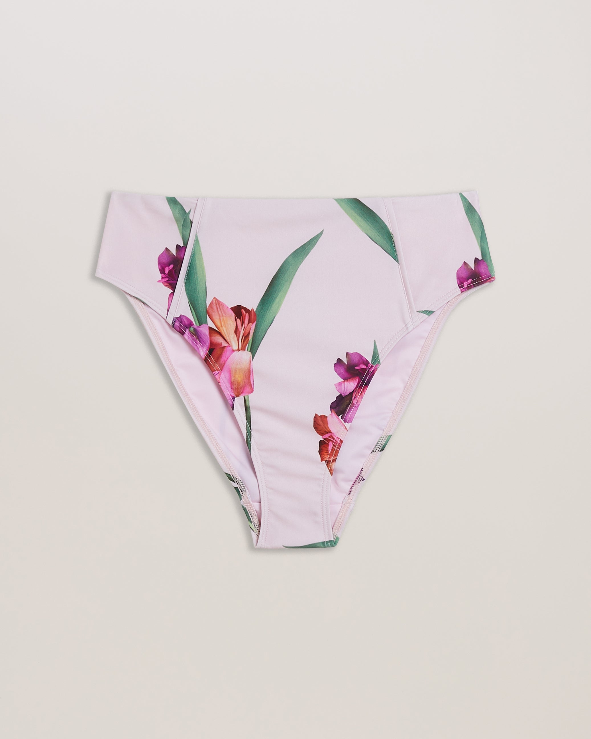 Avelea High Waisted Bikini Bottom Lt-Pink