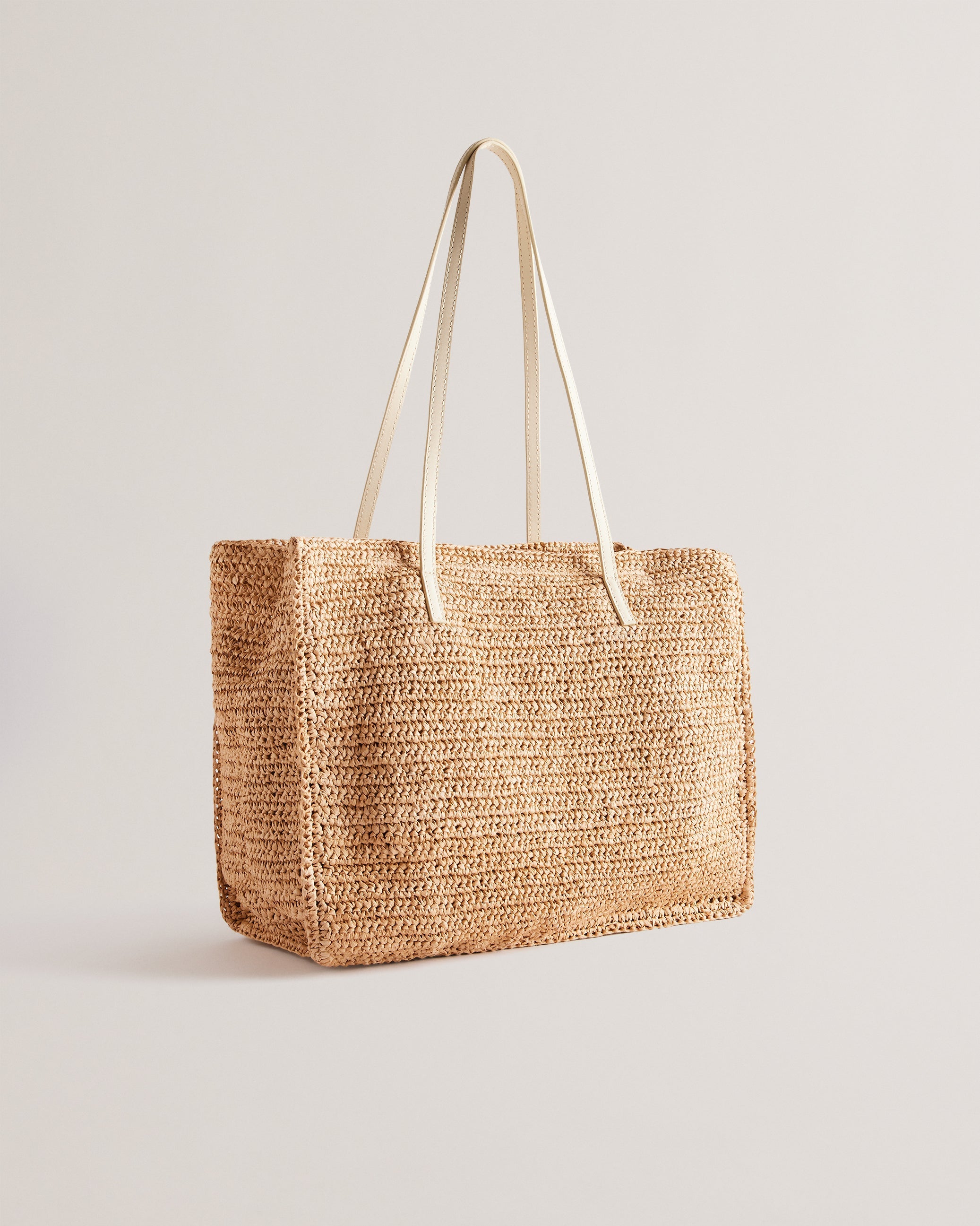 Ashvi Raffia Large Tote Bag Ivory