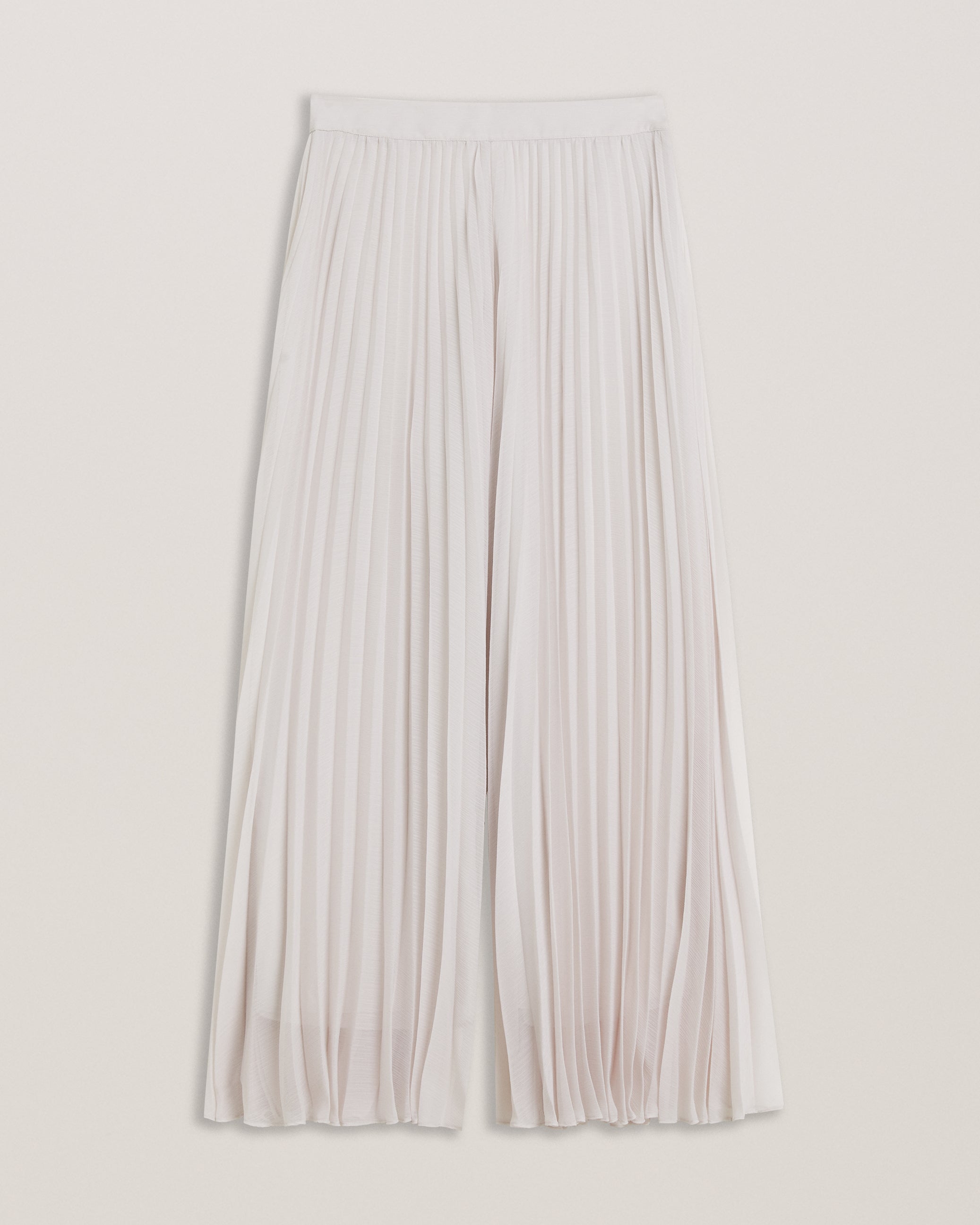 Yoshino Wide Leg Pleat Trouser White