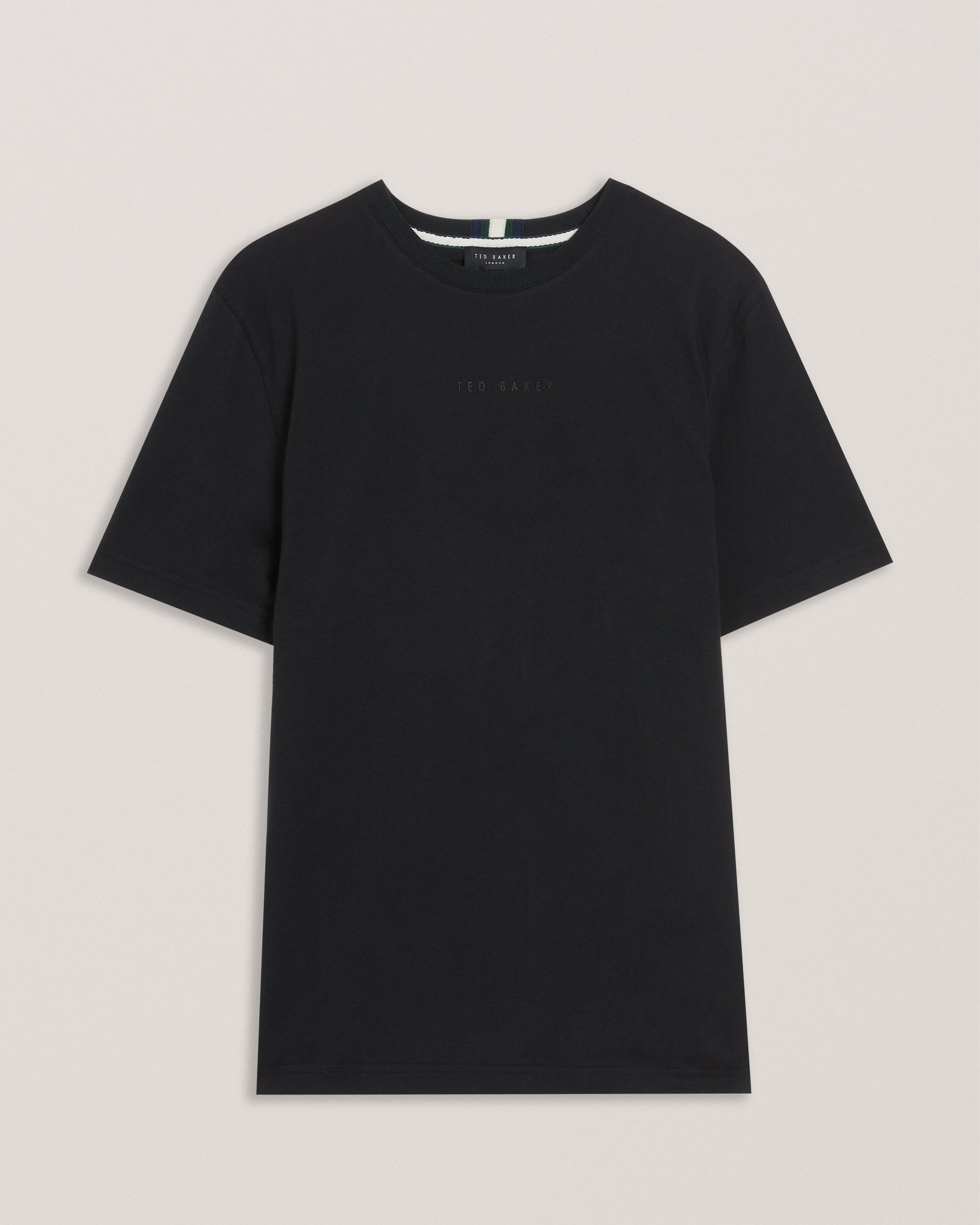 Wiskin Branded Regular Fit T-Shirt Black