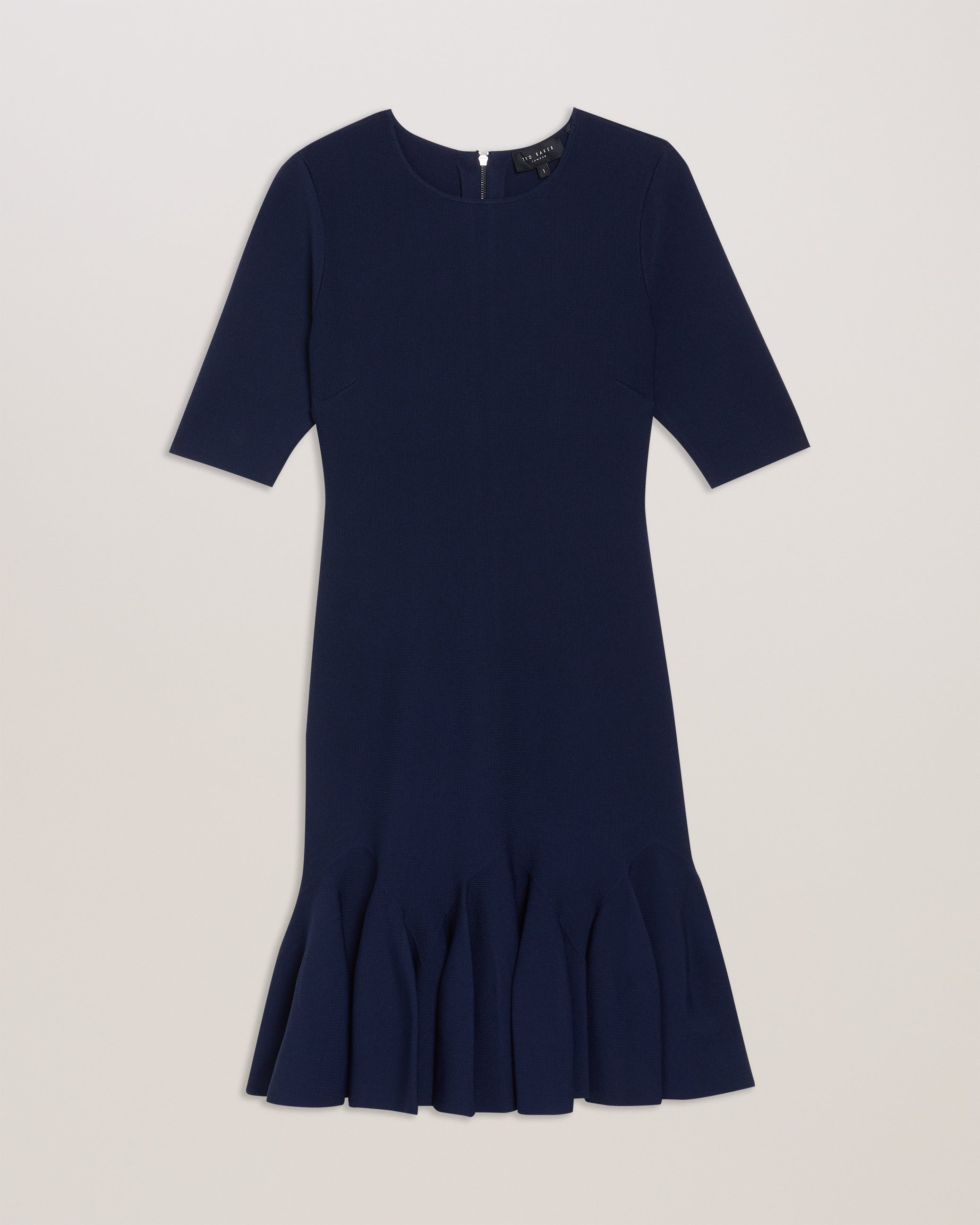 Alzann Mini Skater Dress Navy