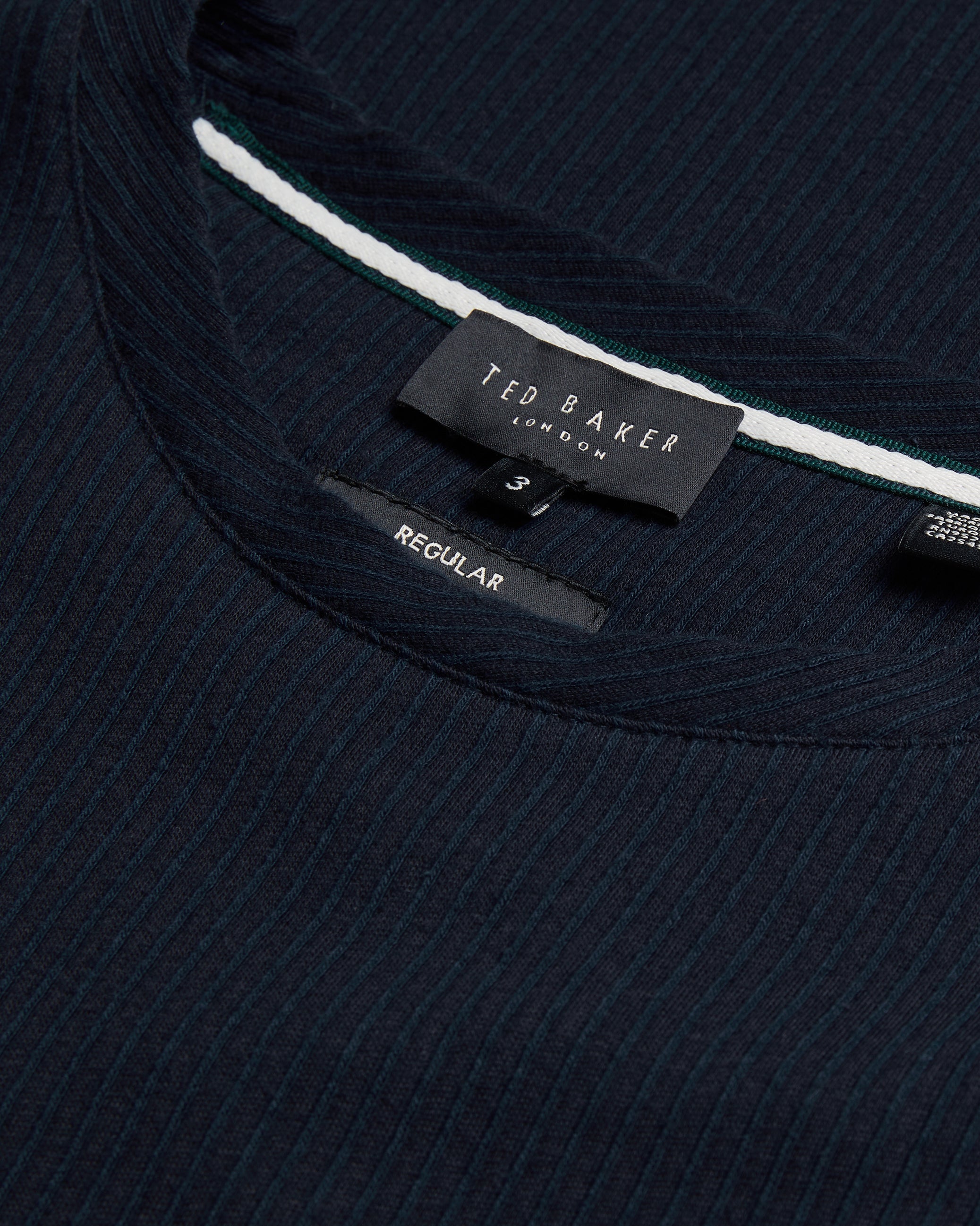 Heynes Ss Regular Fit Textured T-Shirt Navy