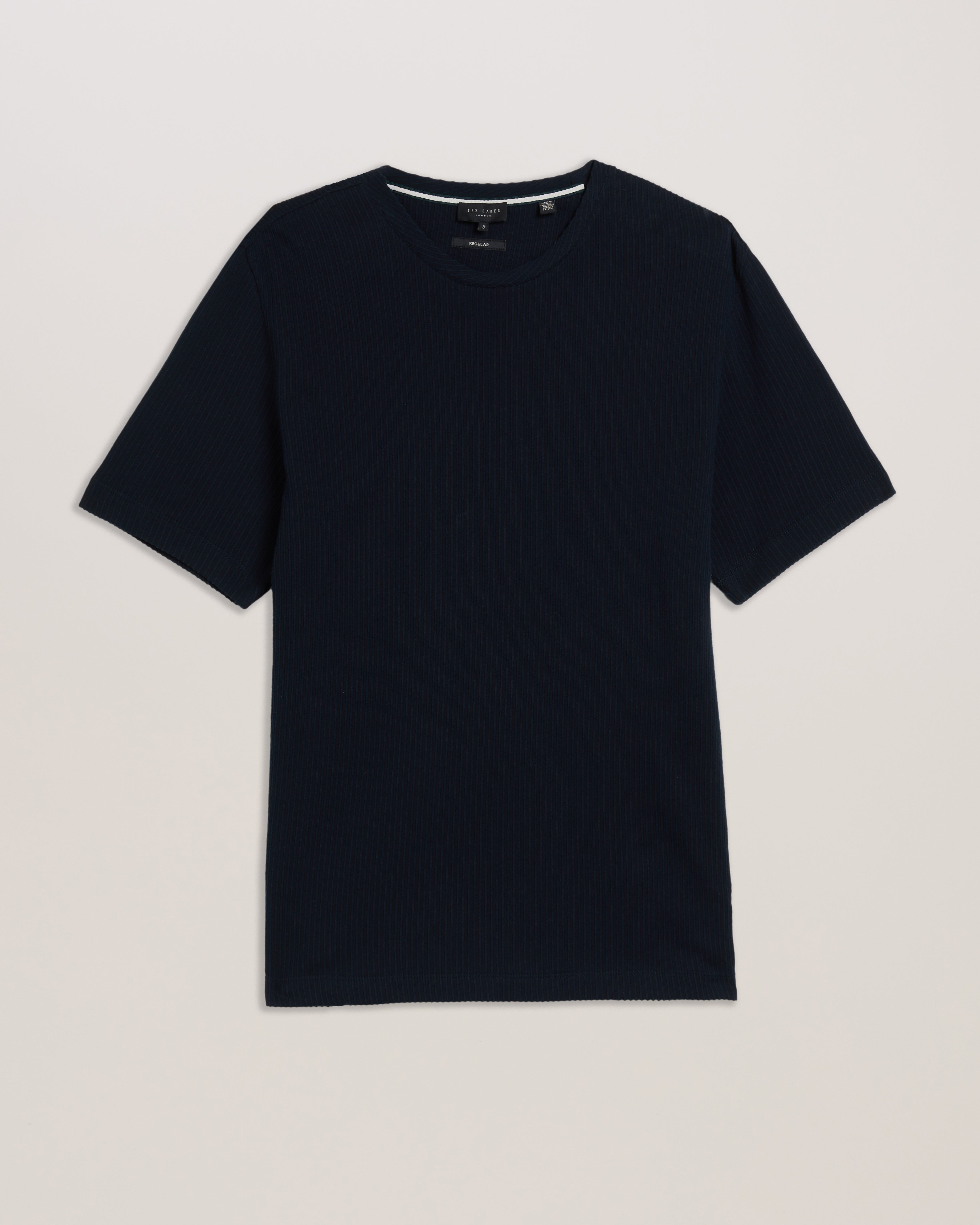 Heynes Ss Regular Fit Textured T-Shirt Navy