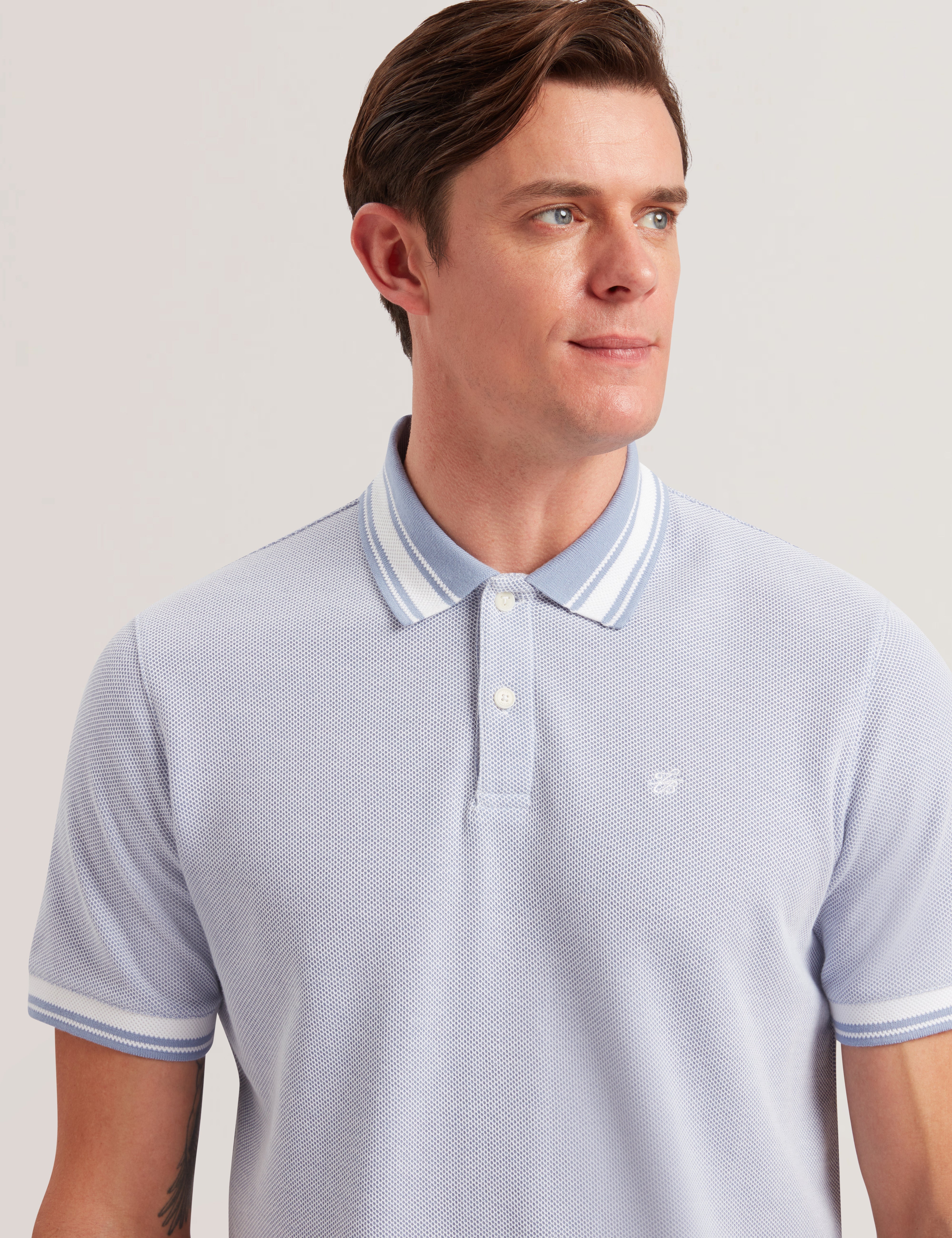 Phenes Ss Regular Fit Textured Polo Lt-Purple