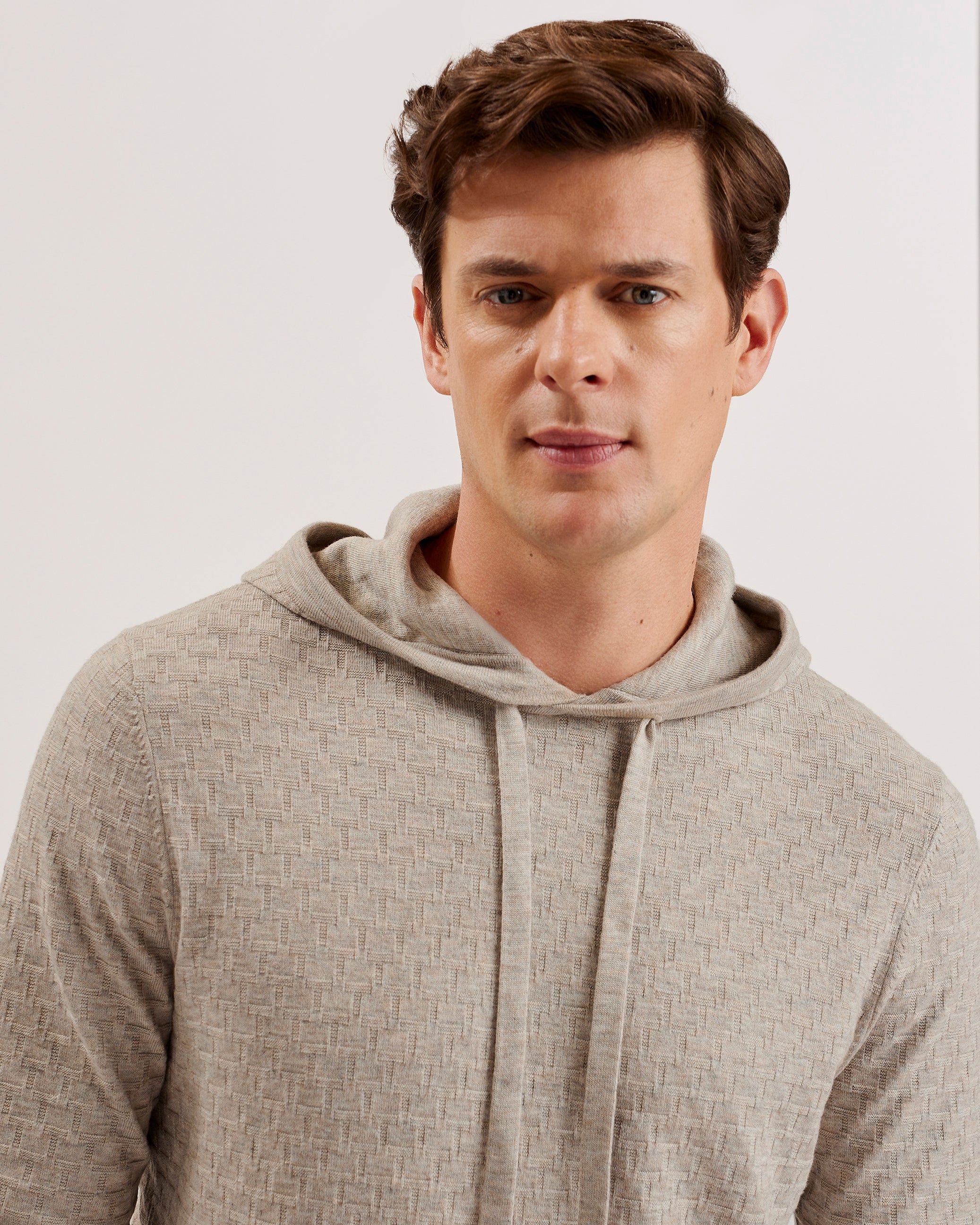 Loular Regular T Stitch Hoodie Taupe