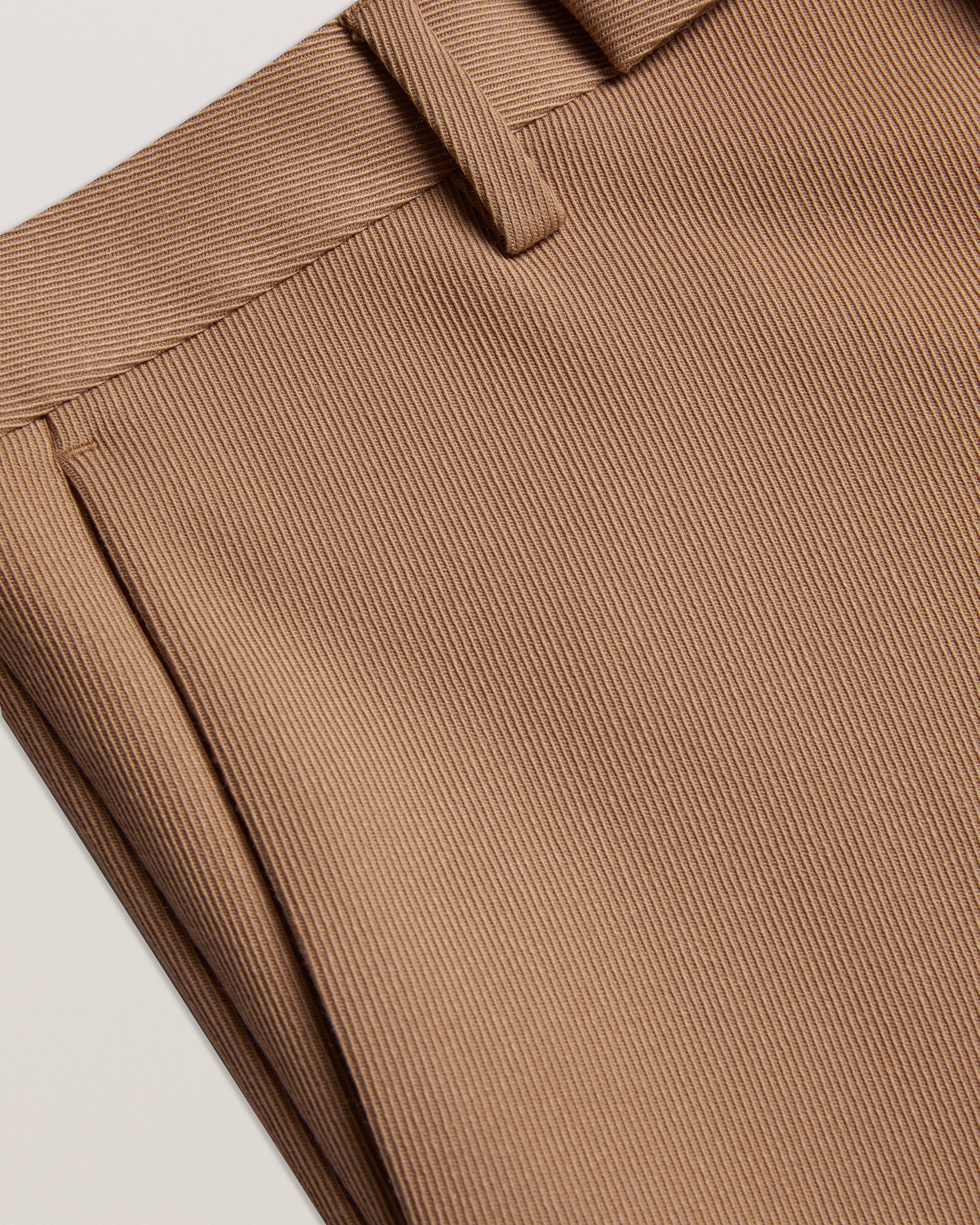 Nalfant Twill Smart Slim Tailored Trouser Tan