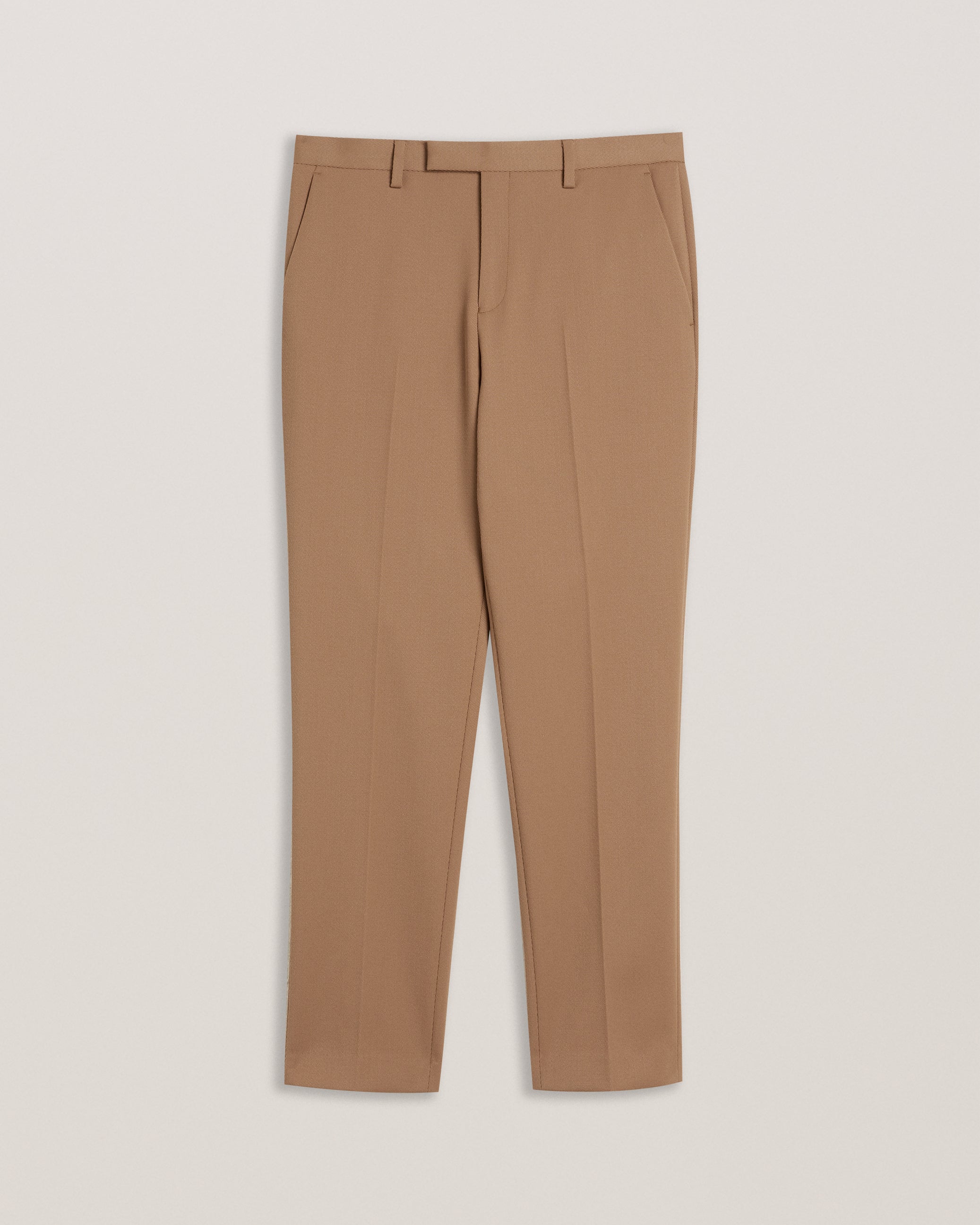 Nalfant Twill Smart Slim Tailored Trouser Tan