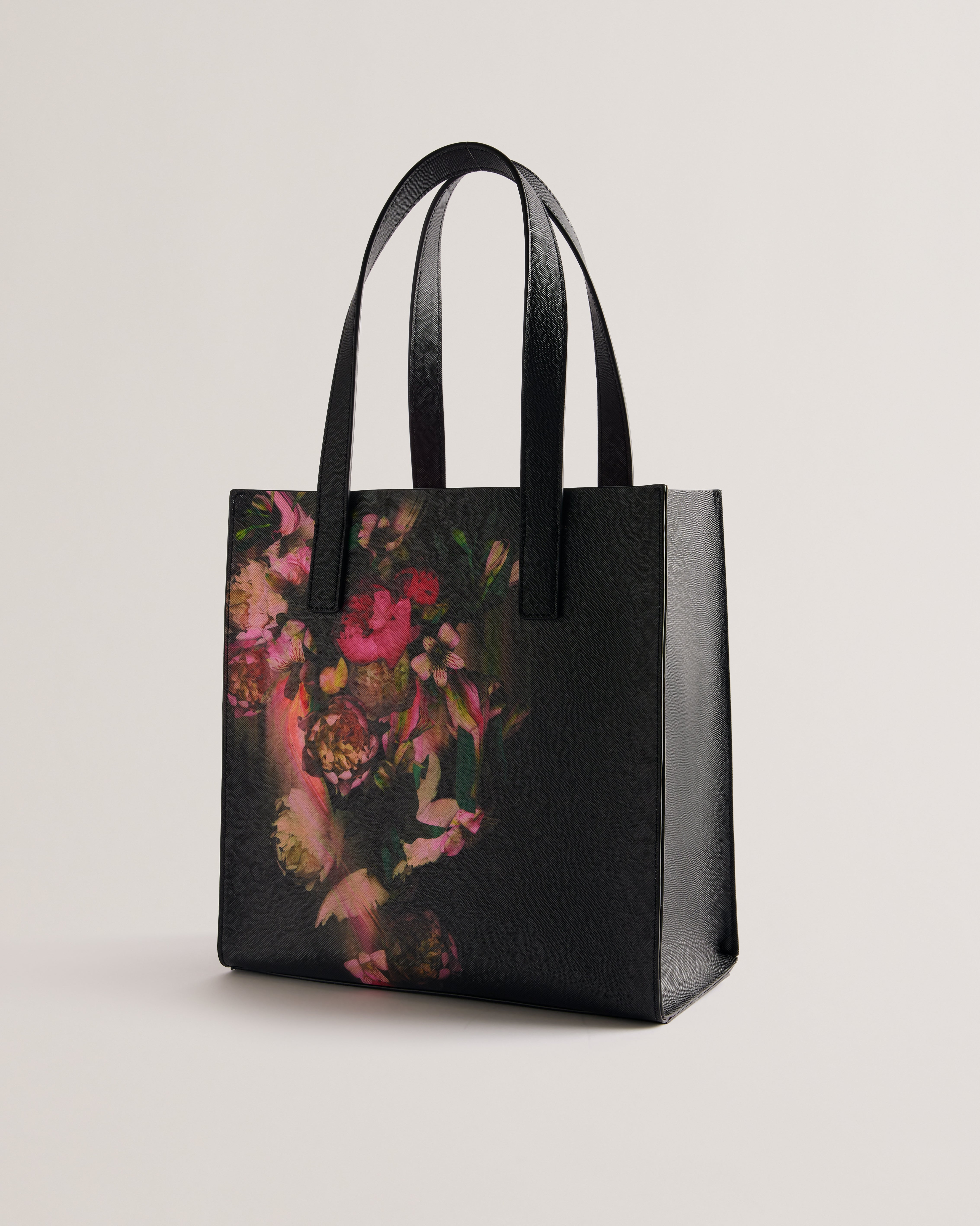 Saley Printed Floral Small Icon Bag Black