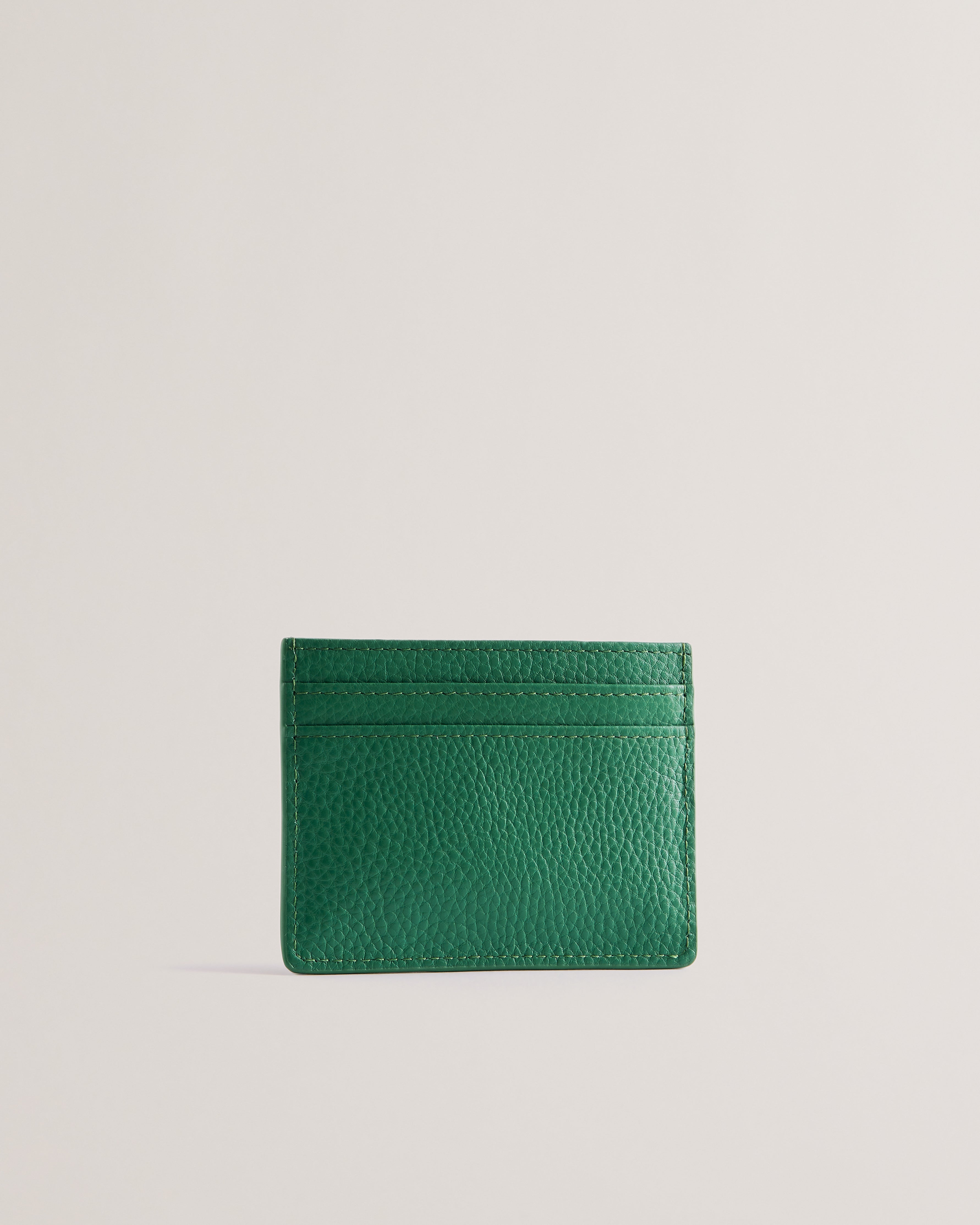 Roseya Crinkle Leather Card Holder Dk-Green