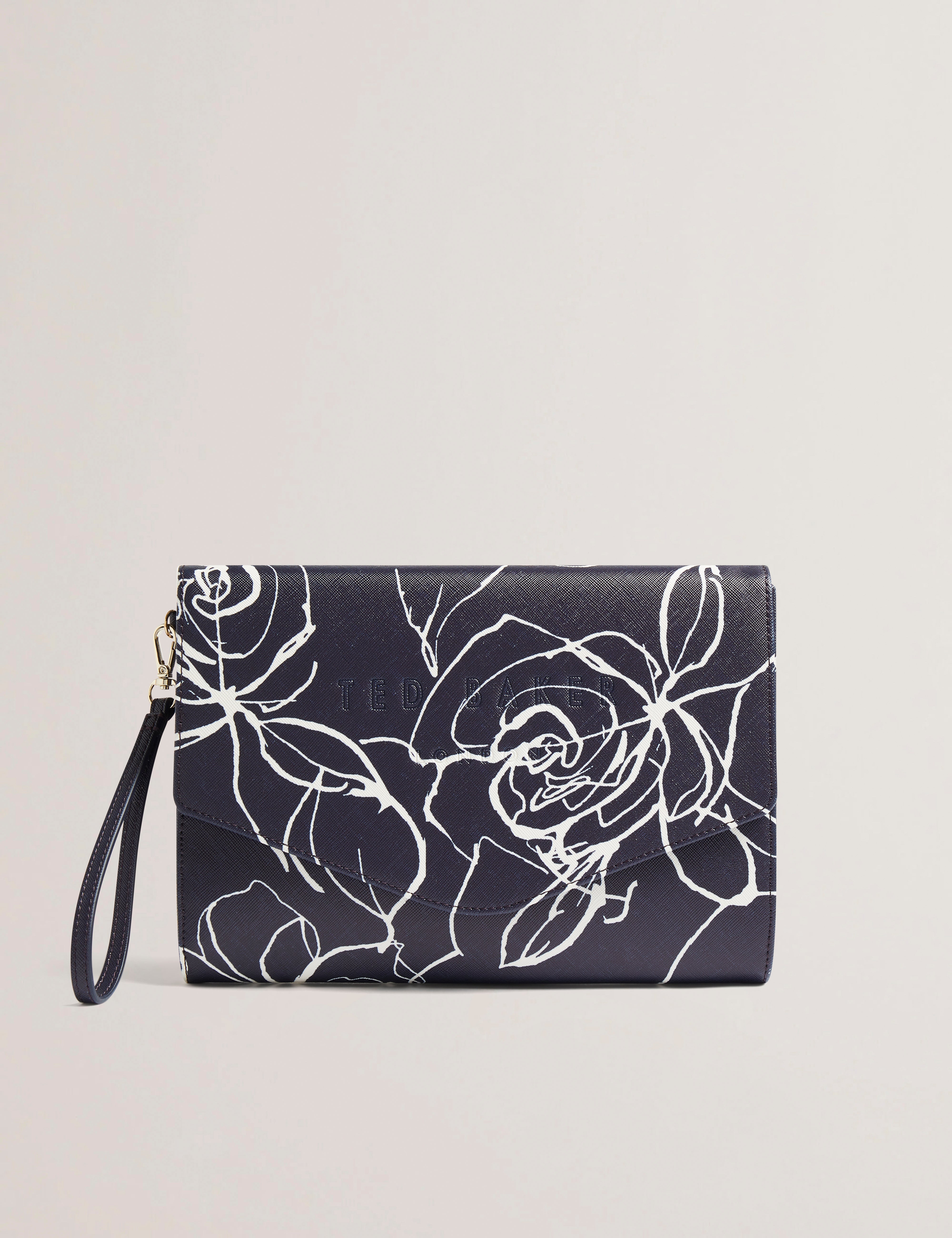 Almikon Linear Rose Pouch Navy