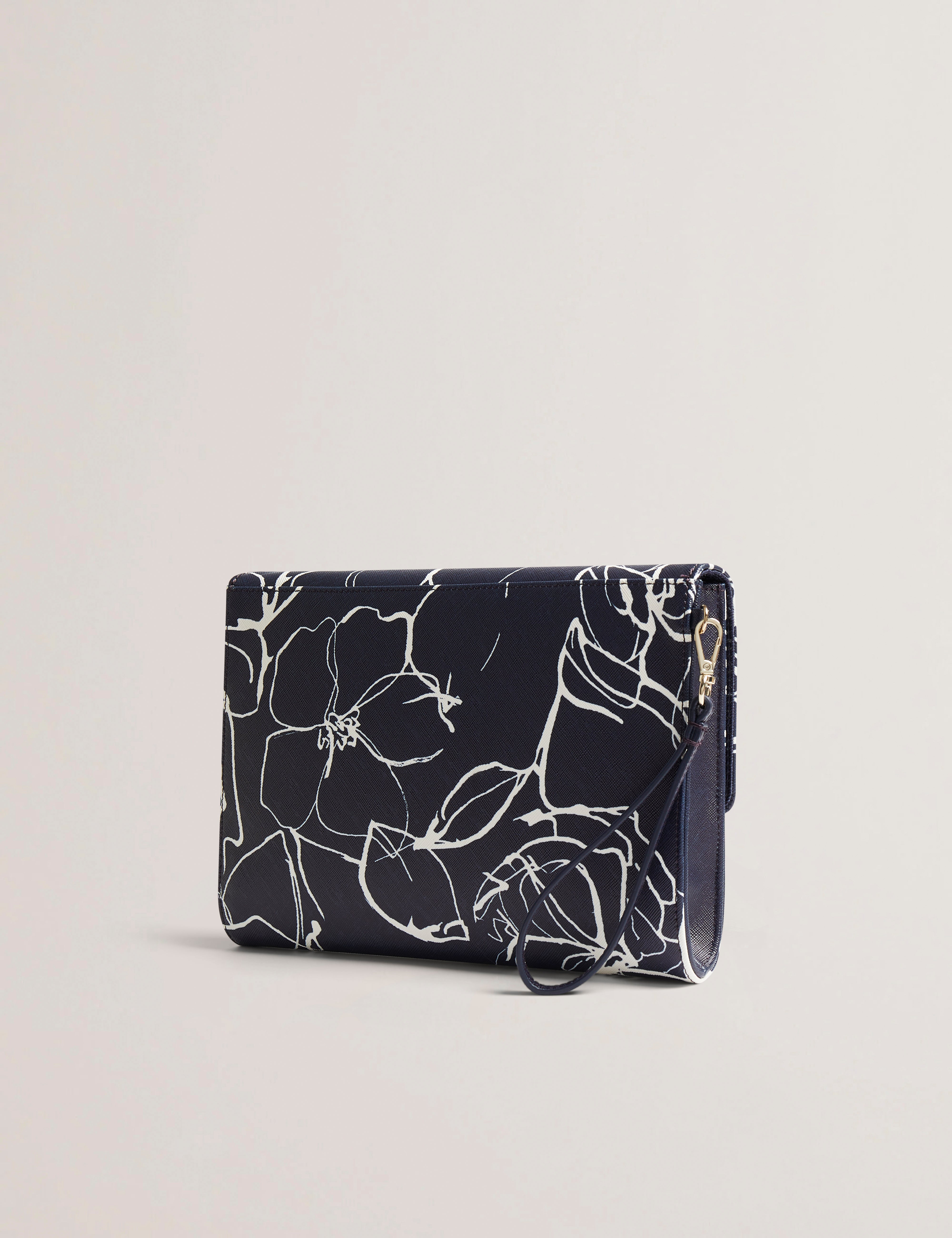 Almikon Linear Rose Pouch Navy