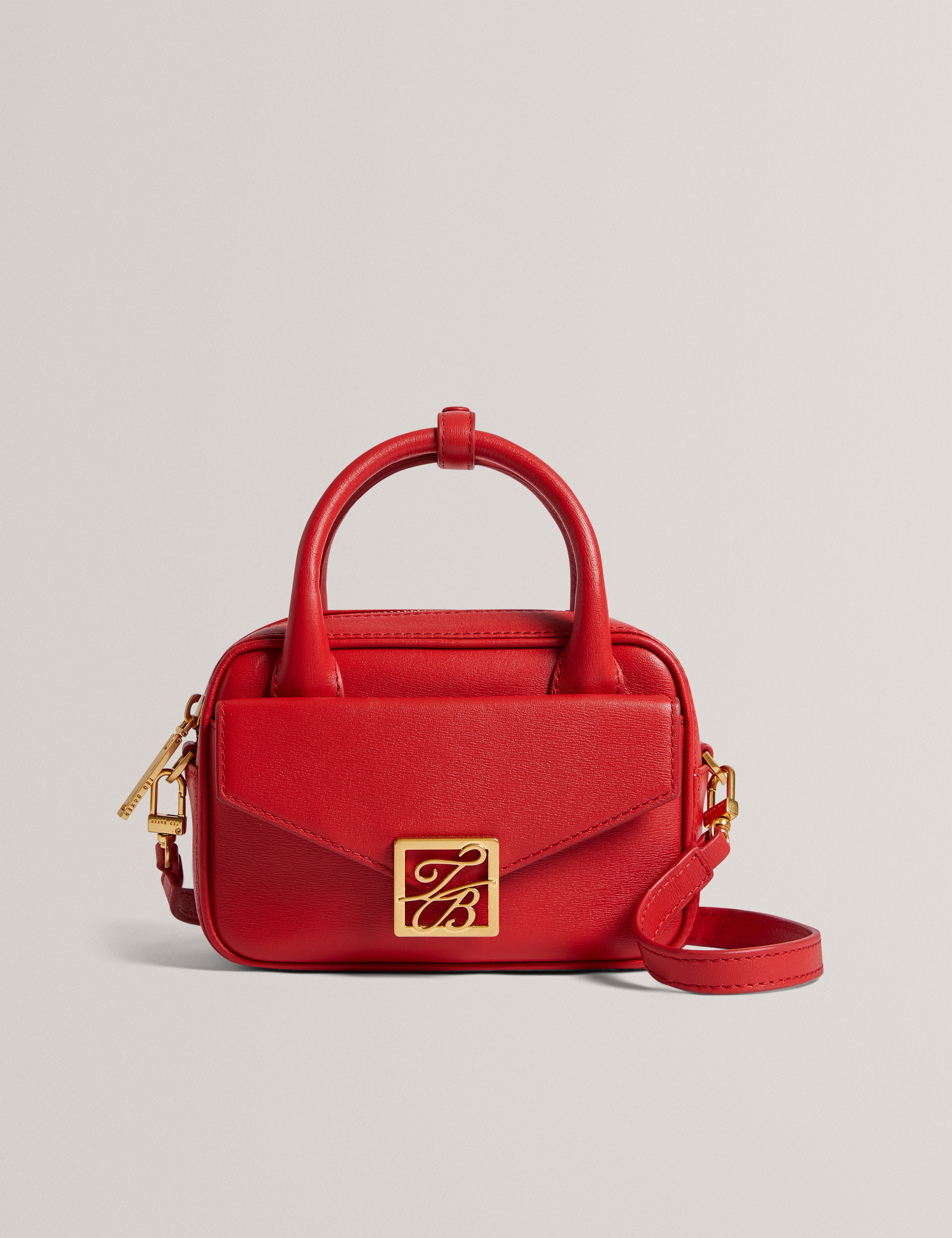 Anibell Tb Detail Mini Leather Cross Brt-Red