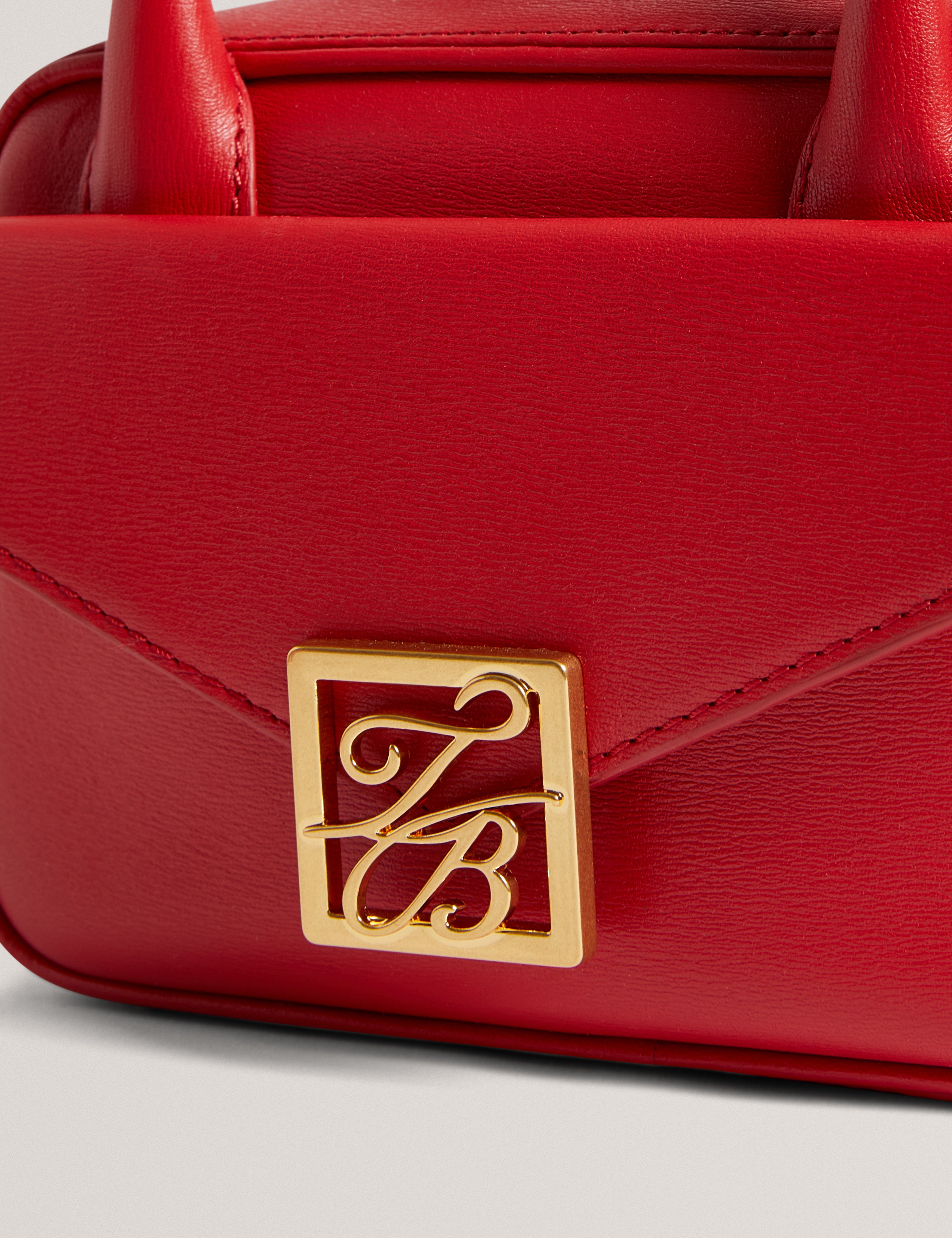Anibell Tb Detail Mini Leather Cross Brt-Red