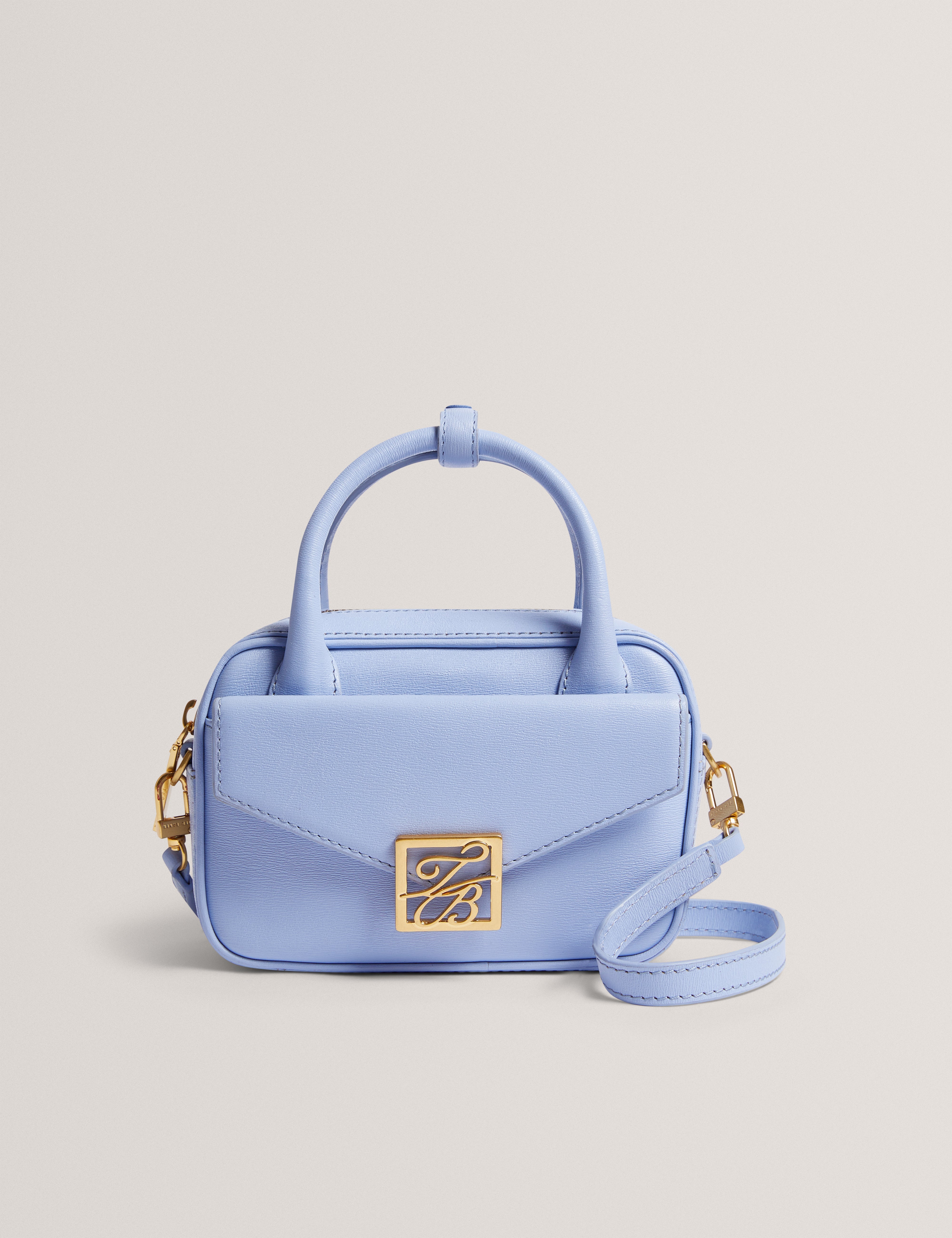 Anibell Tb Detail Mini Leather Cross Lt-Blue