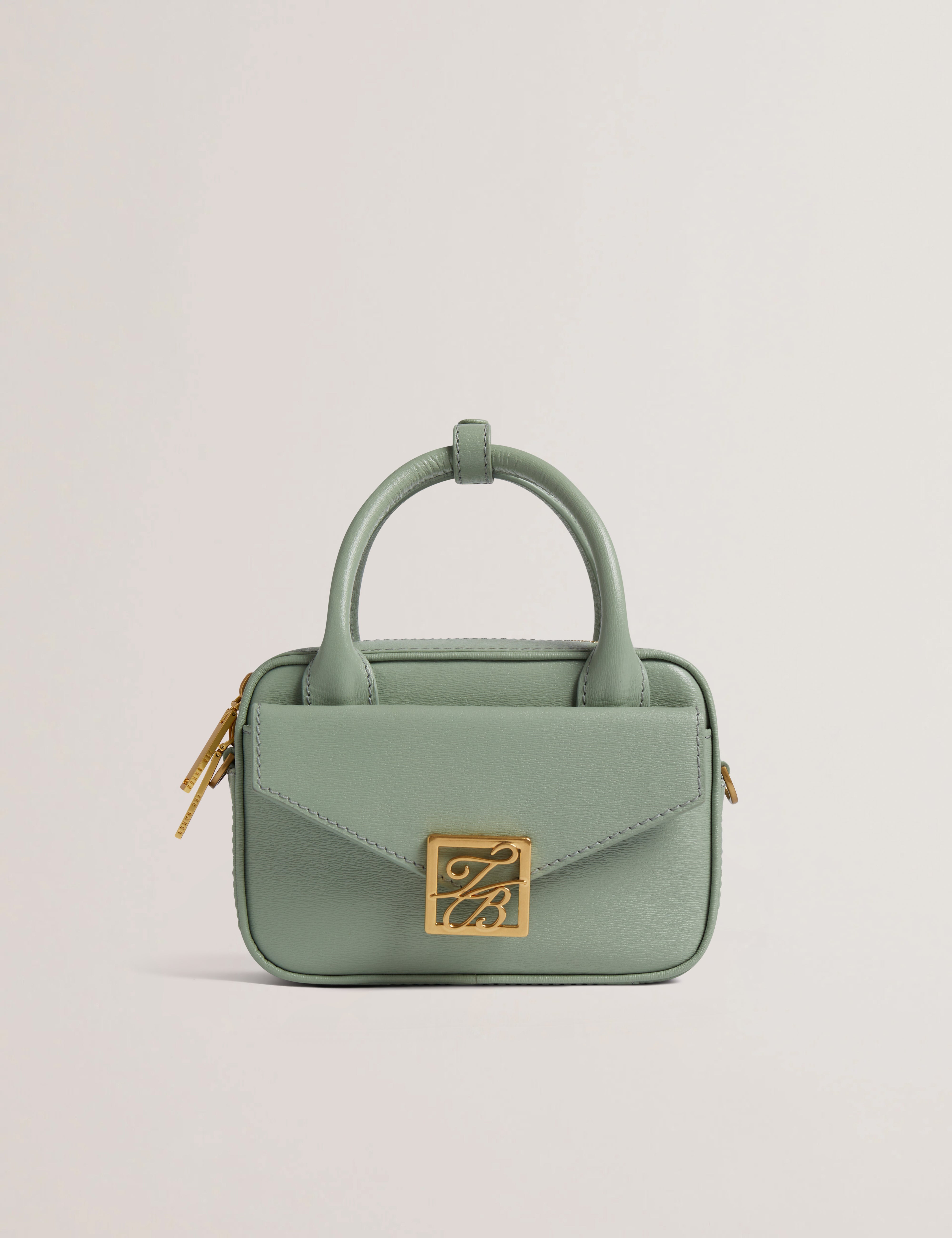 Shop Anibell Tb Detail Mini Leather Crossbody Bag Lt-Green for