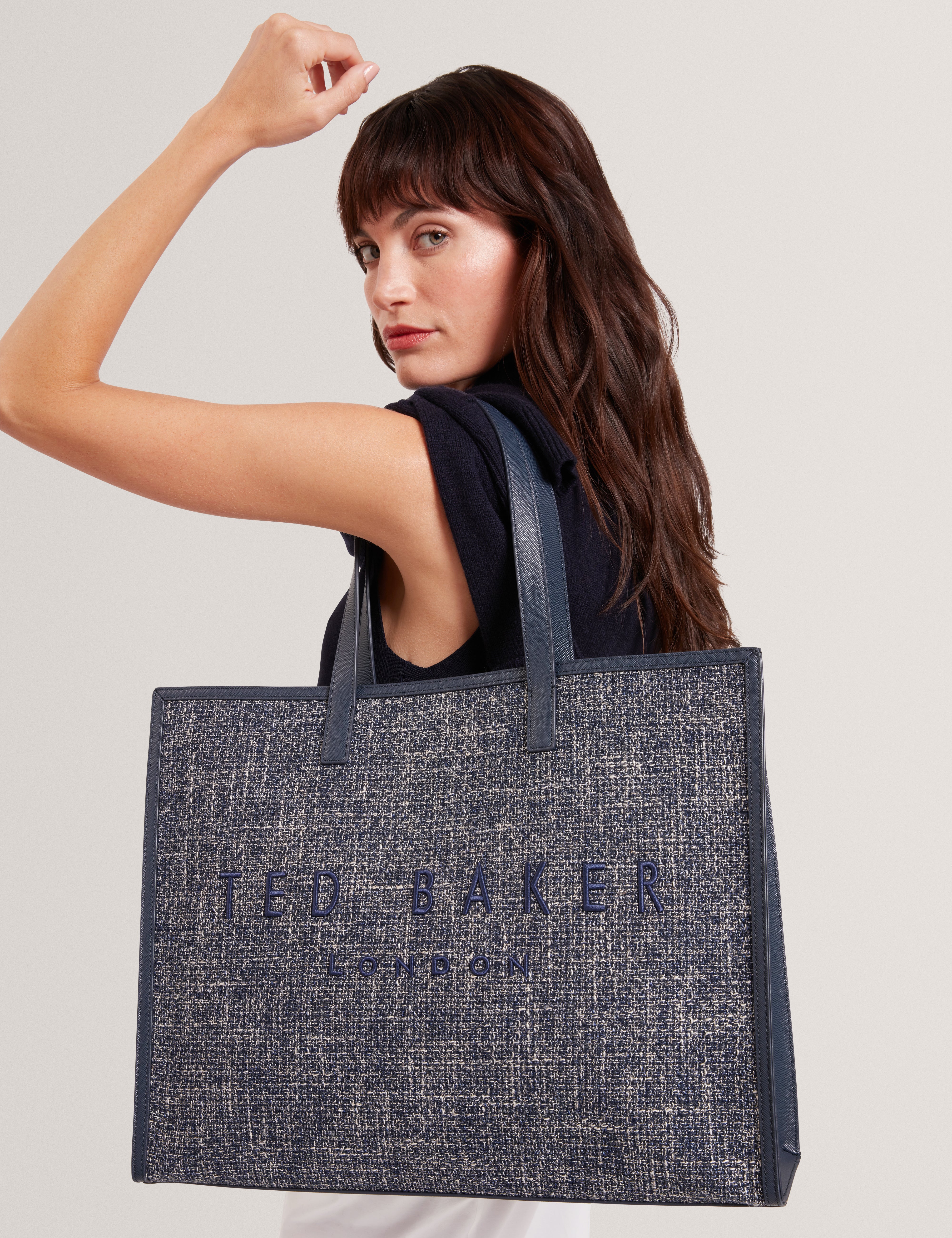 Tweekon Tweed Extra Large Icon Bag Navy