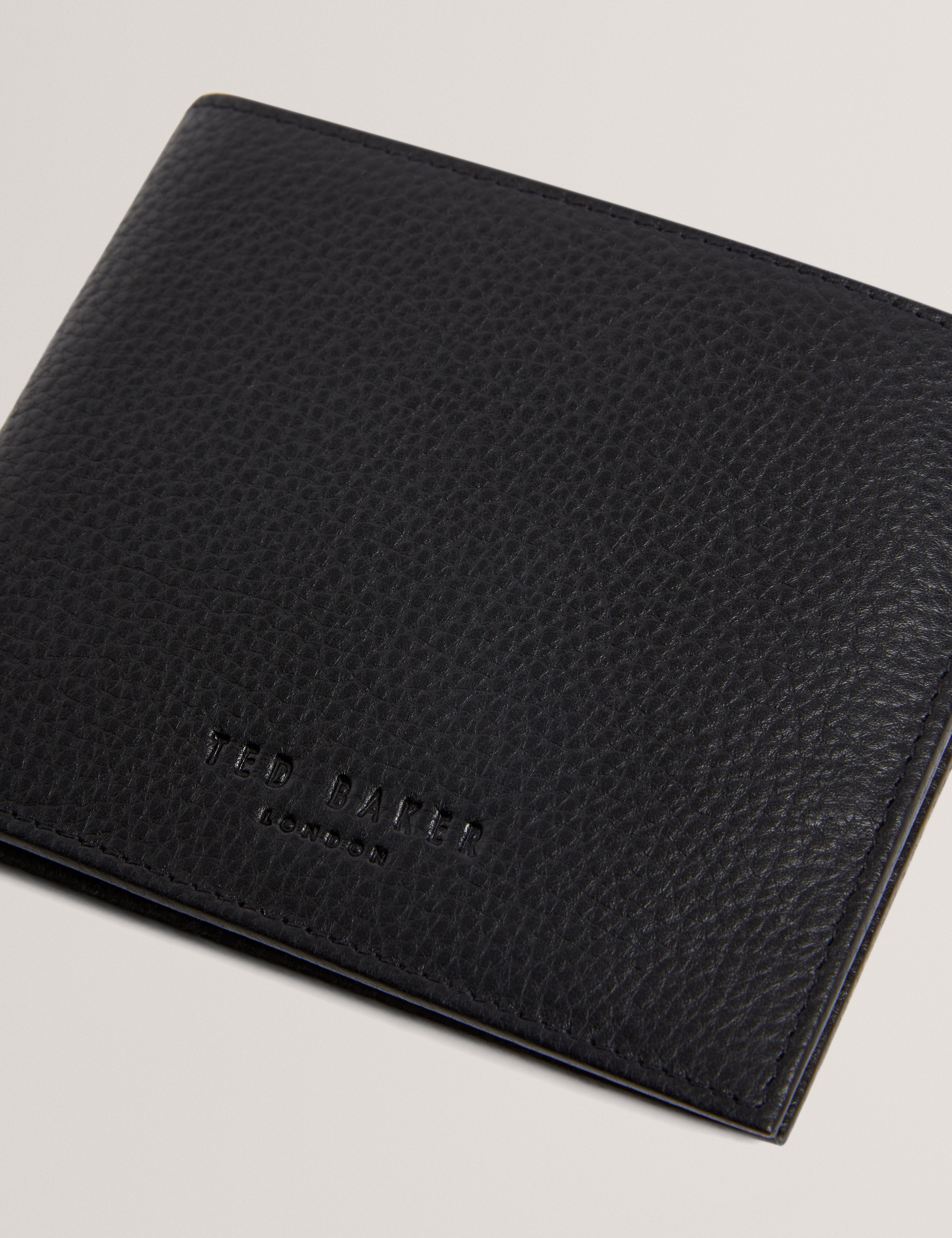 Grands Stripe Leather Keyring And Wallet Set Black