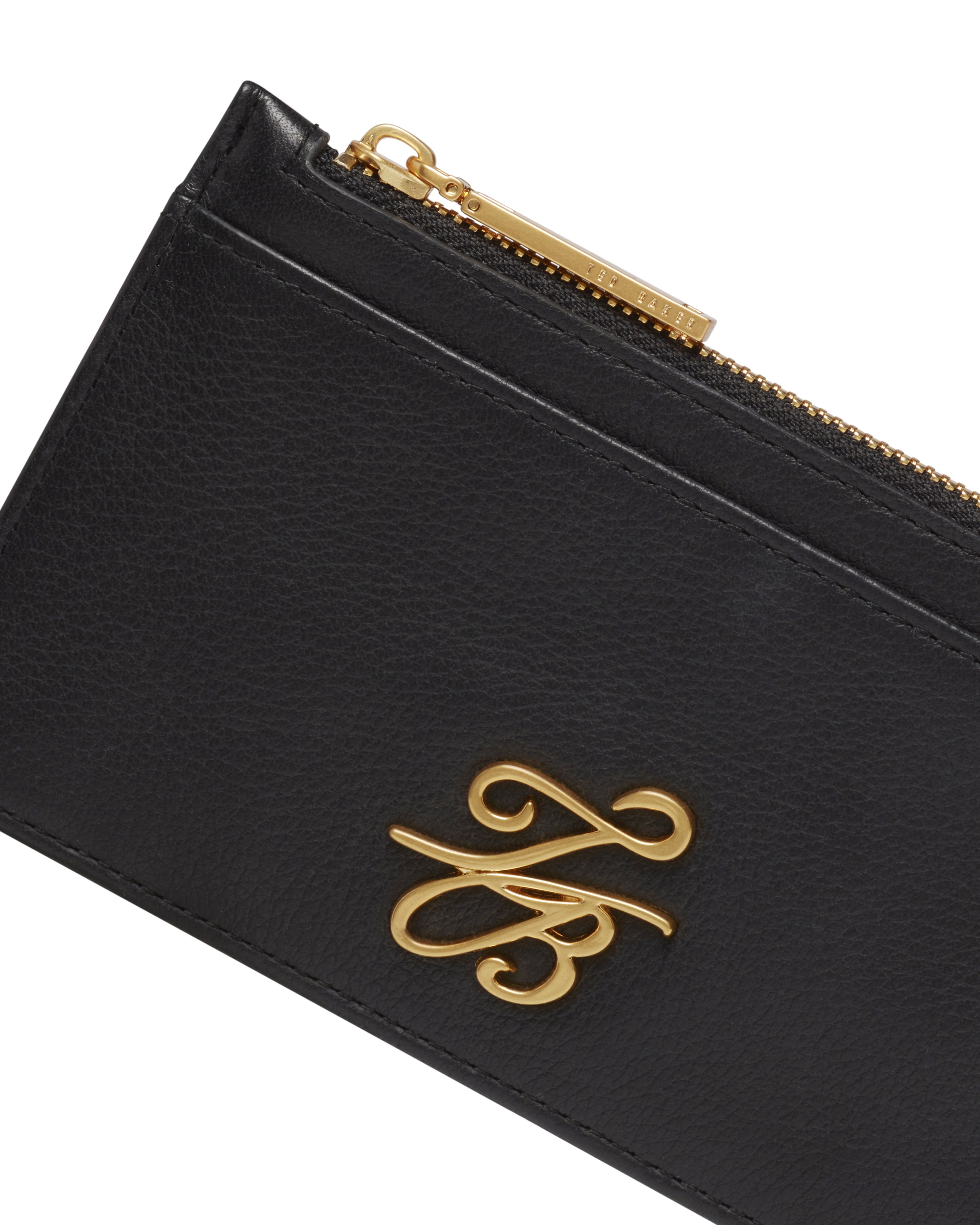 Marleah Tb Script Zip Card Holder Black