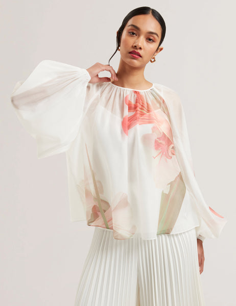 Sheer puff blouse 【Ivory】　orgue 279199_IVORY_2_28e28fa3-0c03-