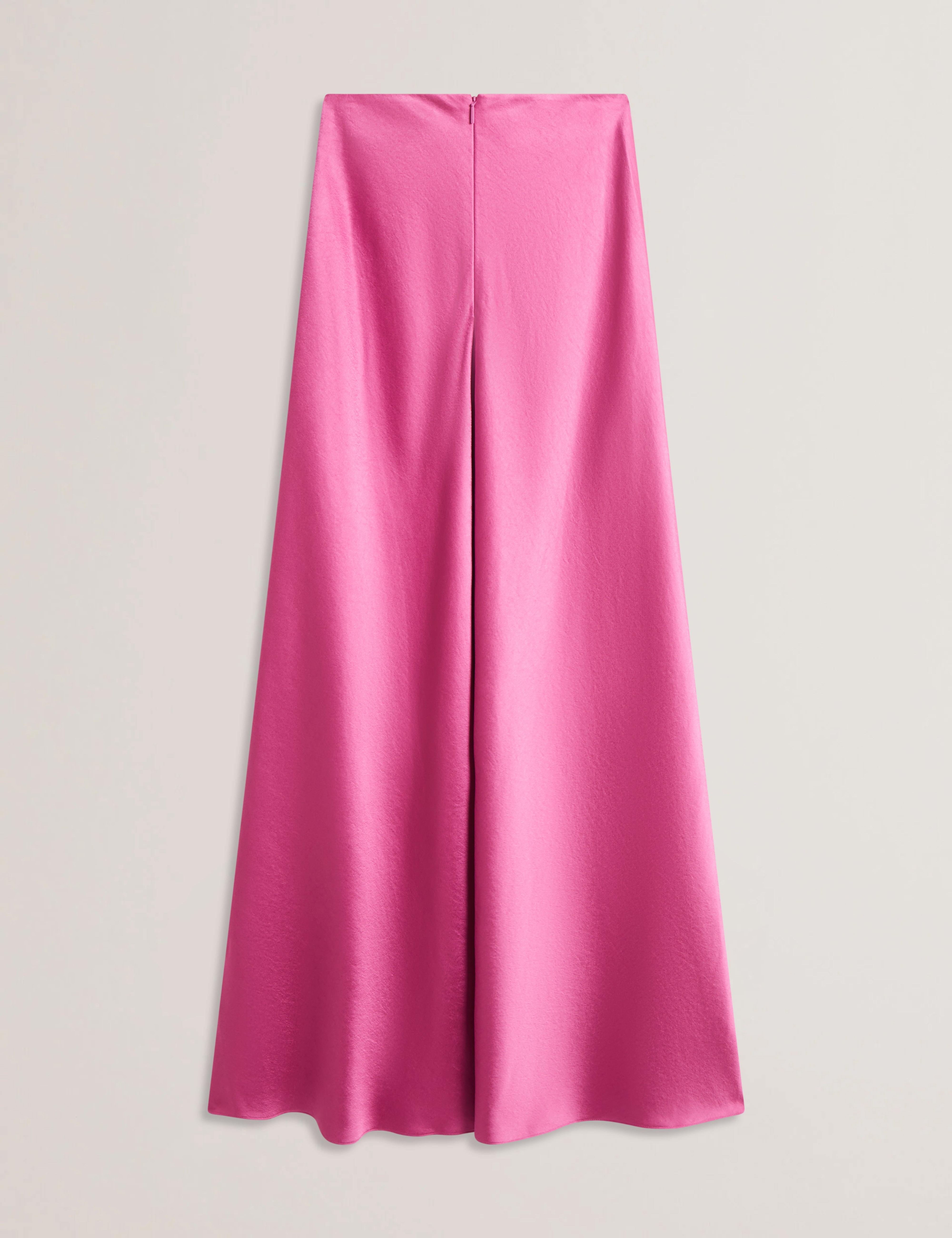 Ontarii Bias Cut Satin Maxi Skirt Brt-Pink