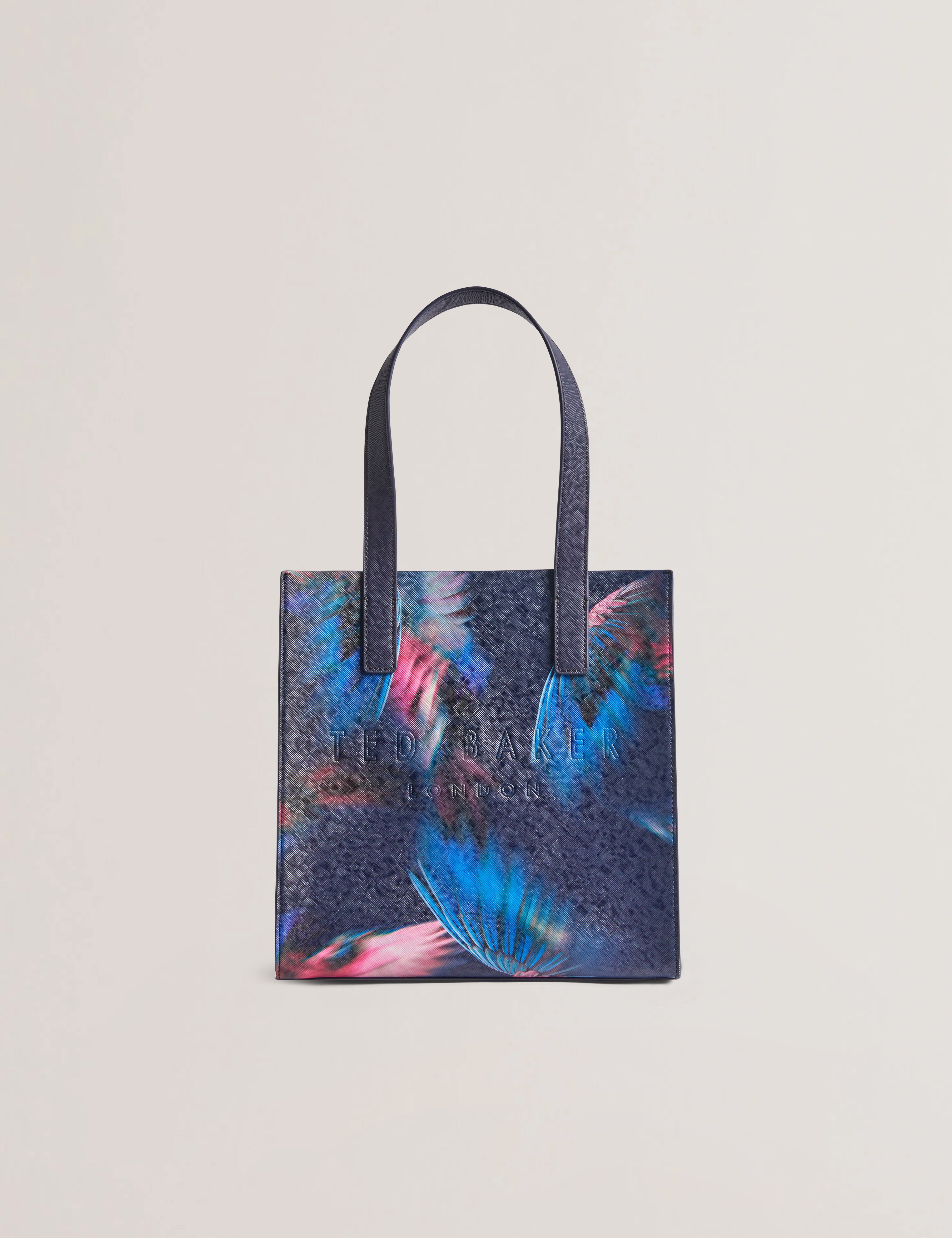 Feacons Feather Print Small Icon Bag Navy