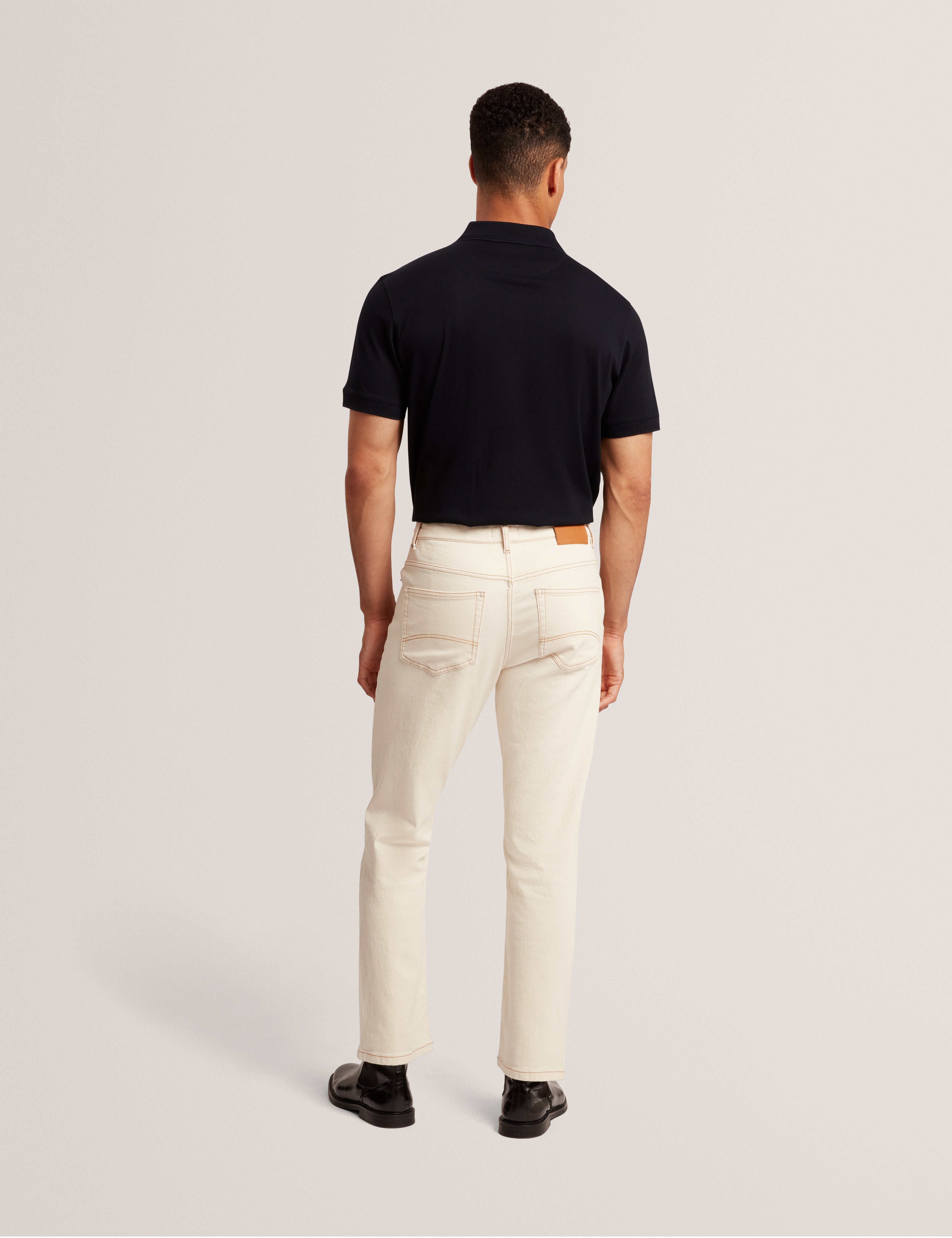 Cyrile Branded Honeycomb Trim Ss Polo Navy