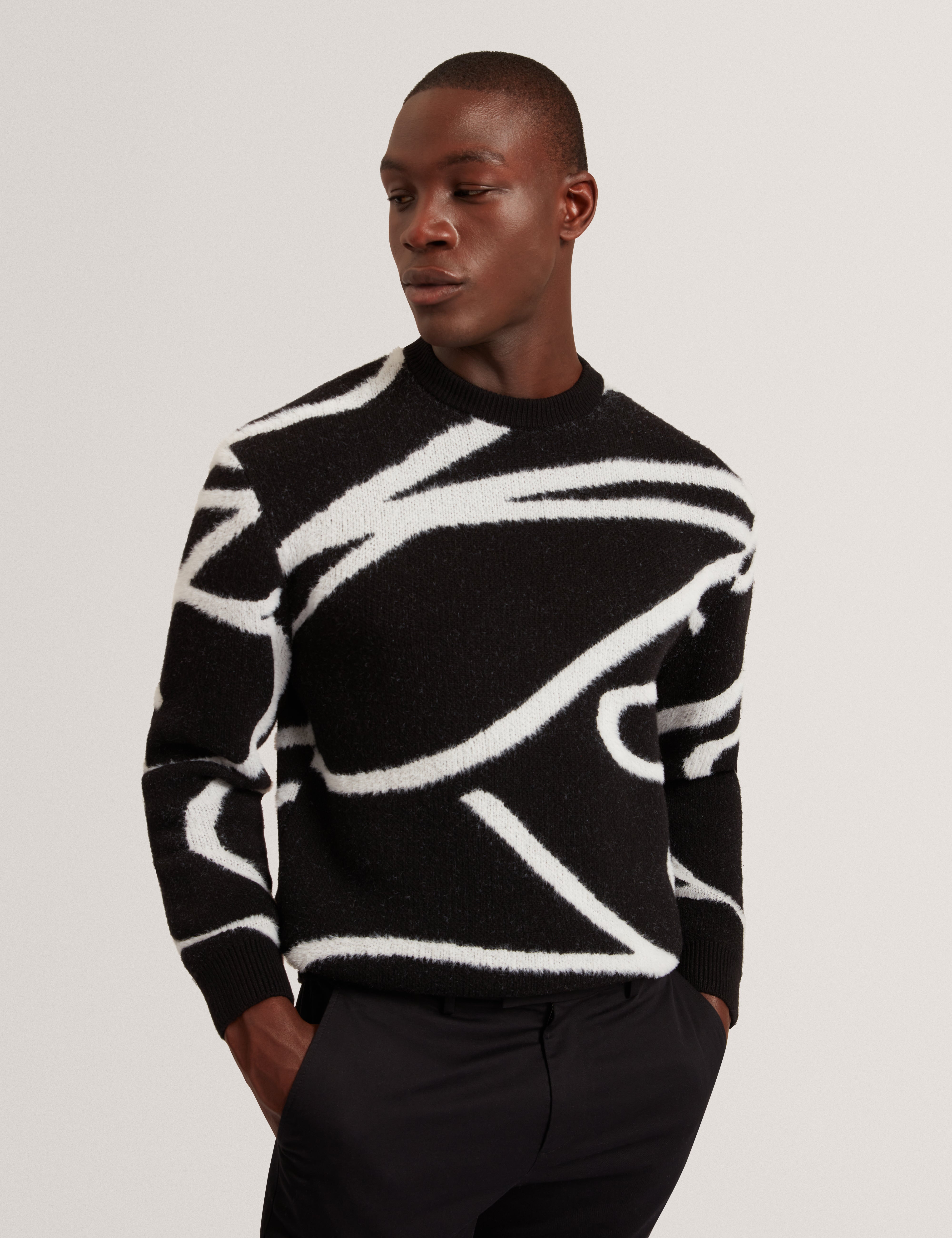 Oldrich Tb Script Graphic Jumper Black