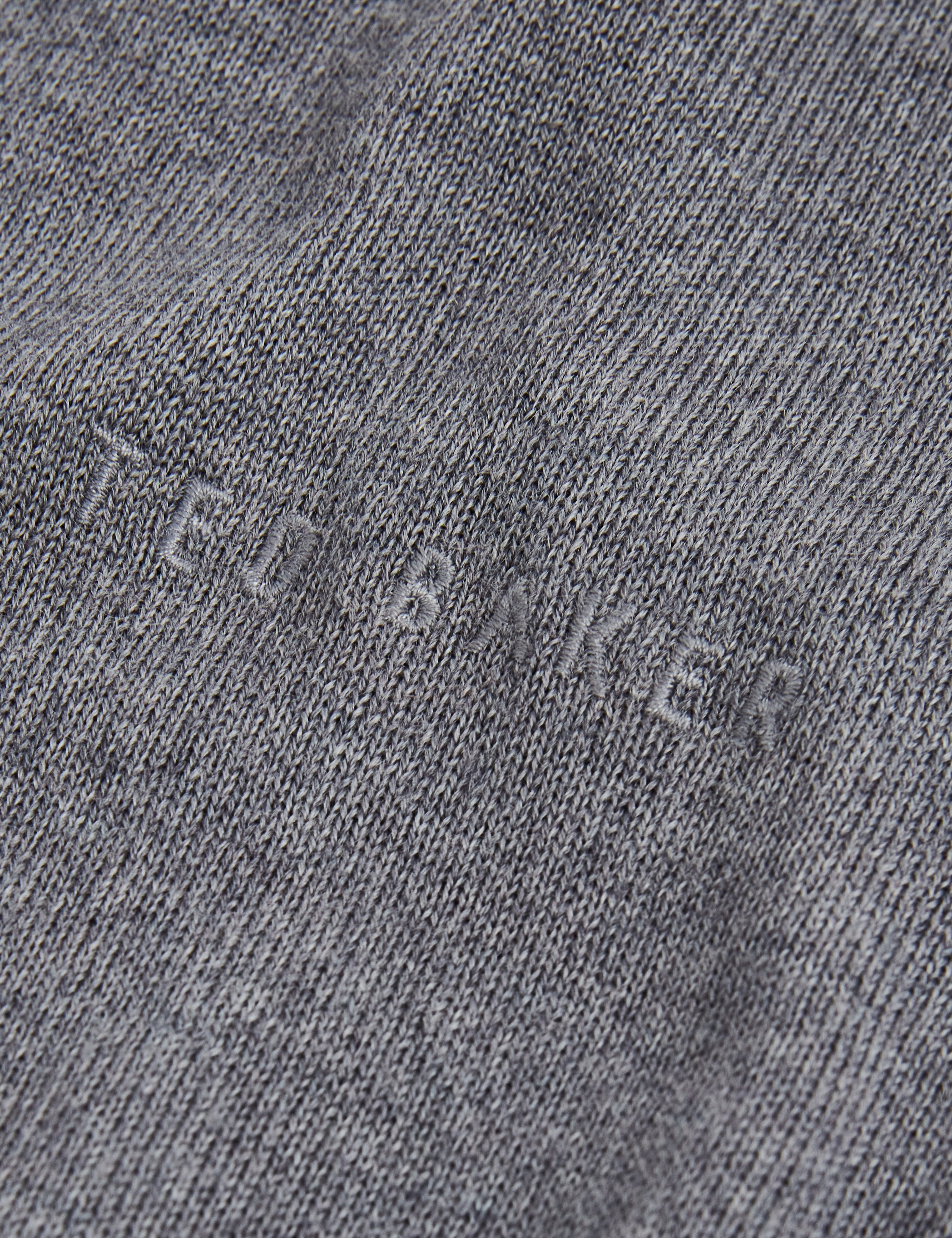 Laurnce Branded Merino Crew Neck Jumper Mid-Grey