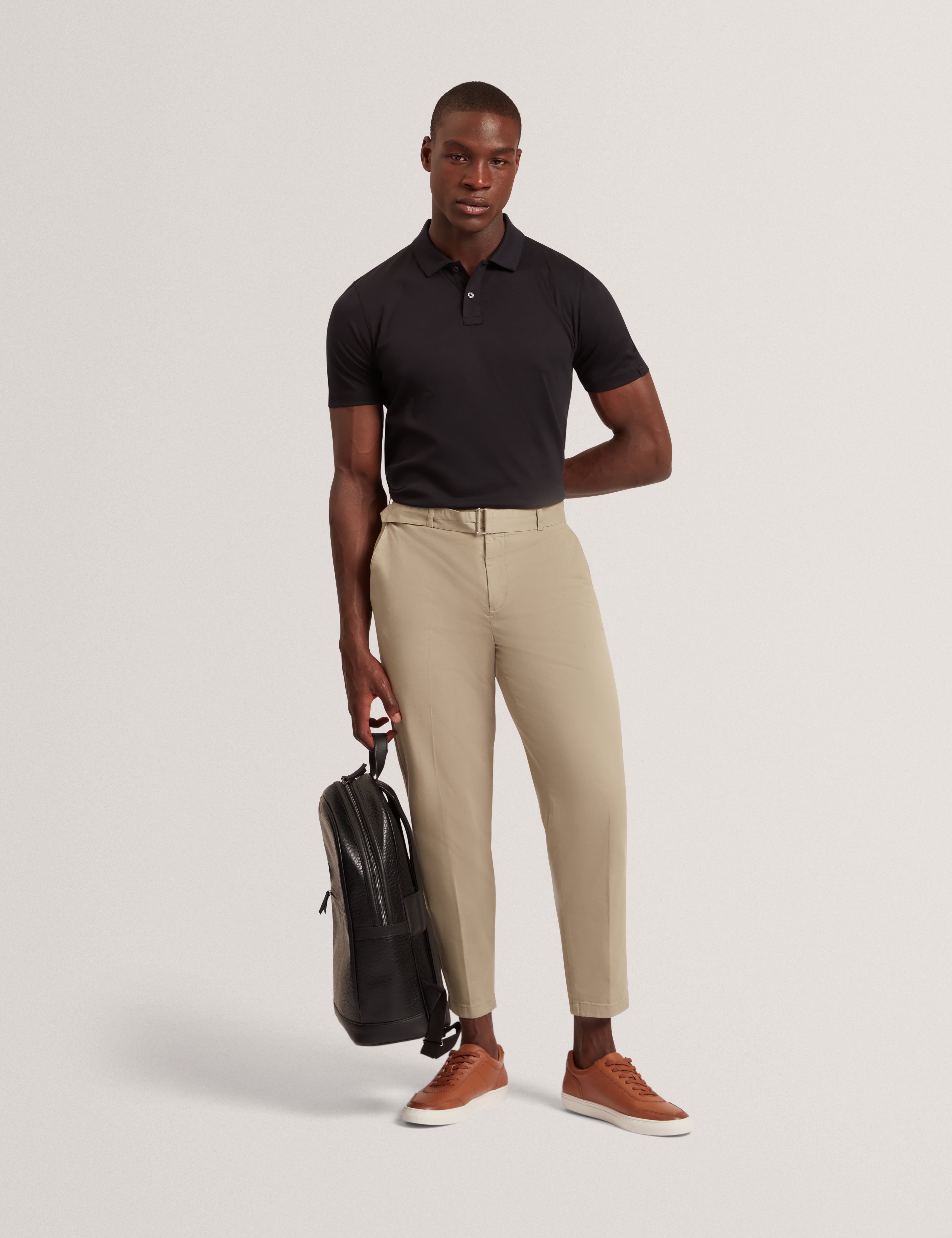 Connall Ss Regular Soft Touch Polo Black