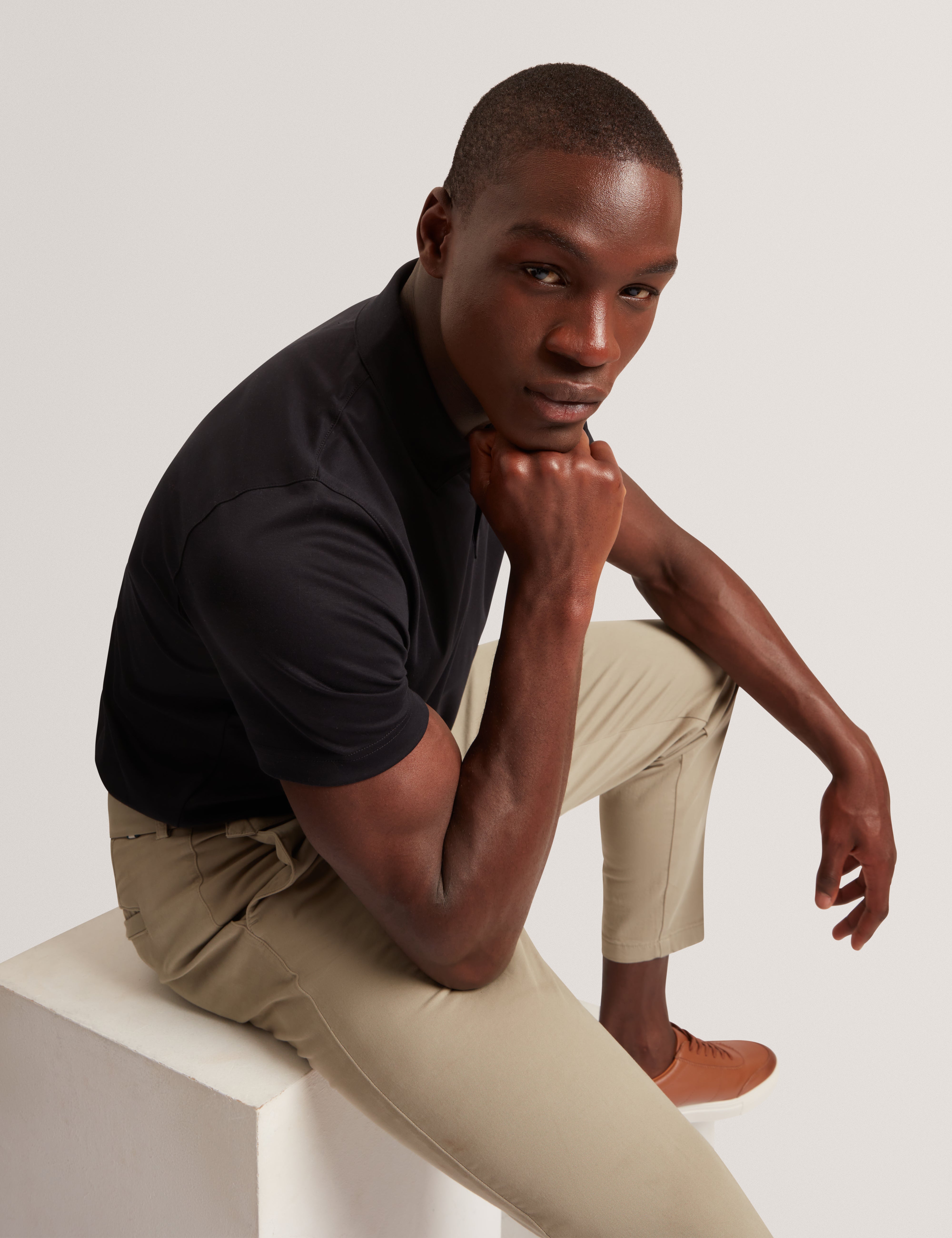 Connall Ss Regular Soft Touch Polo Black