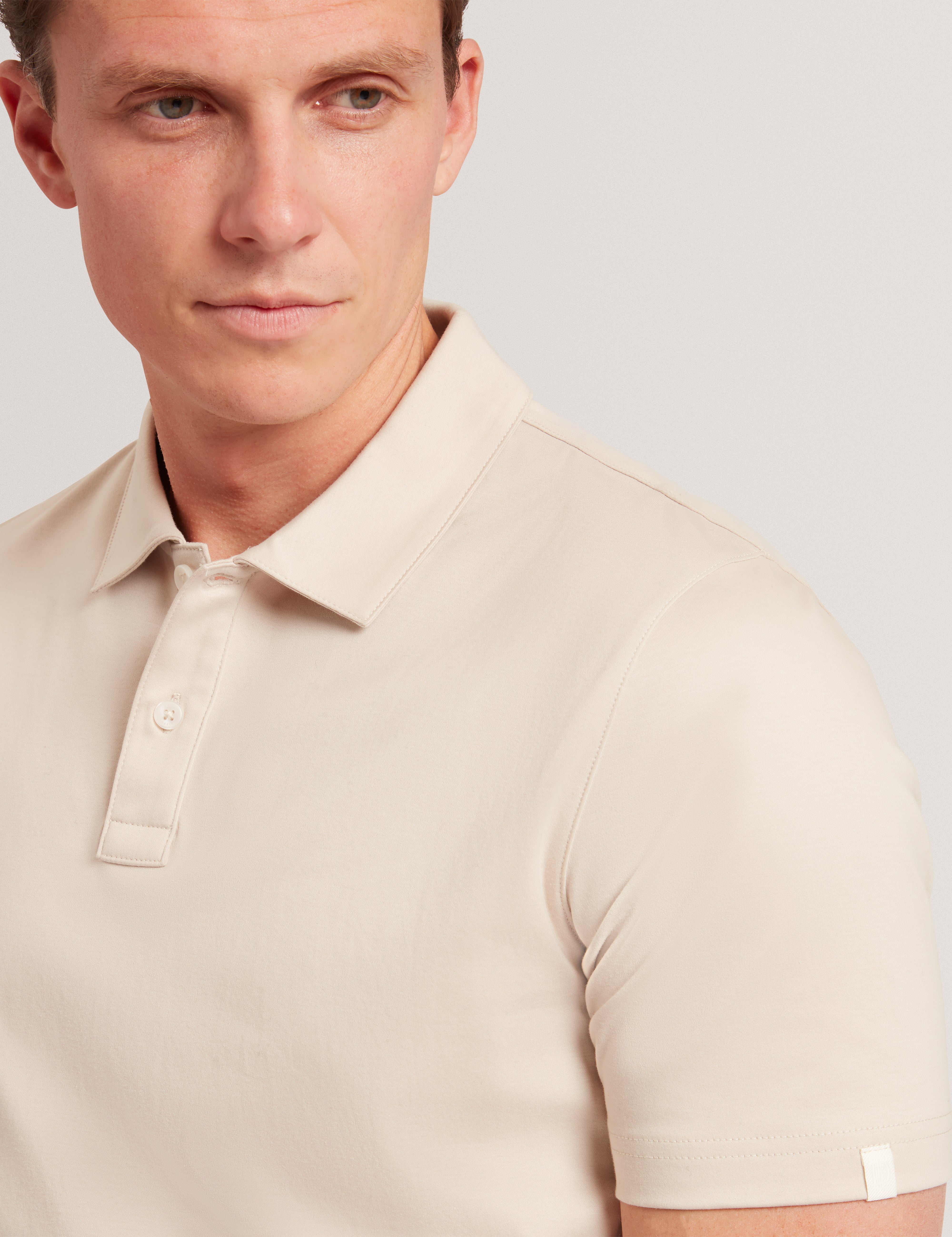 Connall Ss Regular Soft Touch Polo Lt-Grey