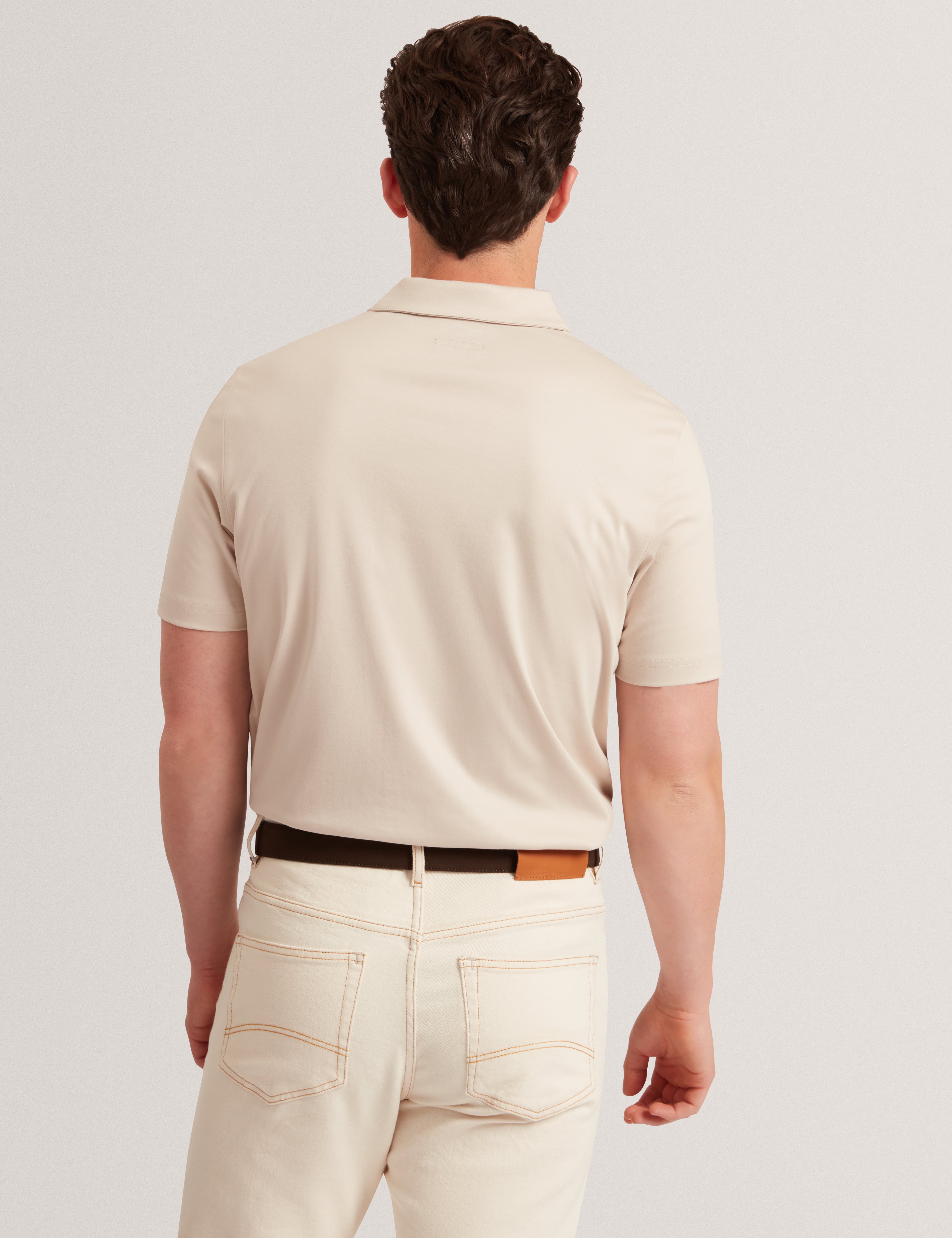 Connall Ss Regular Soft Touch Polo Lt-Grey