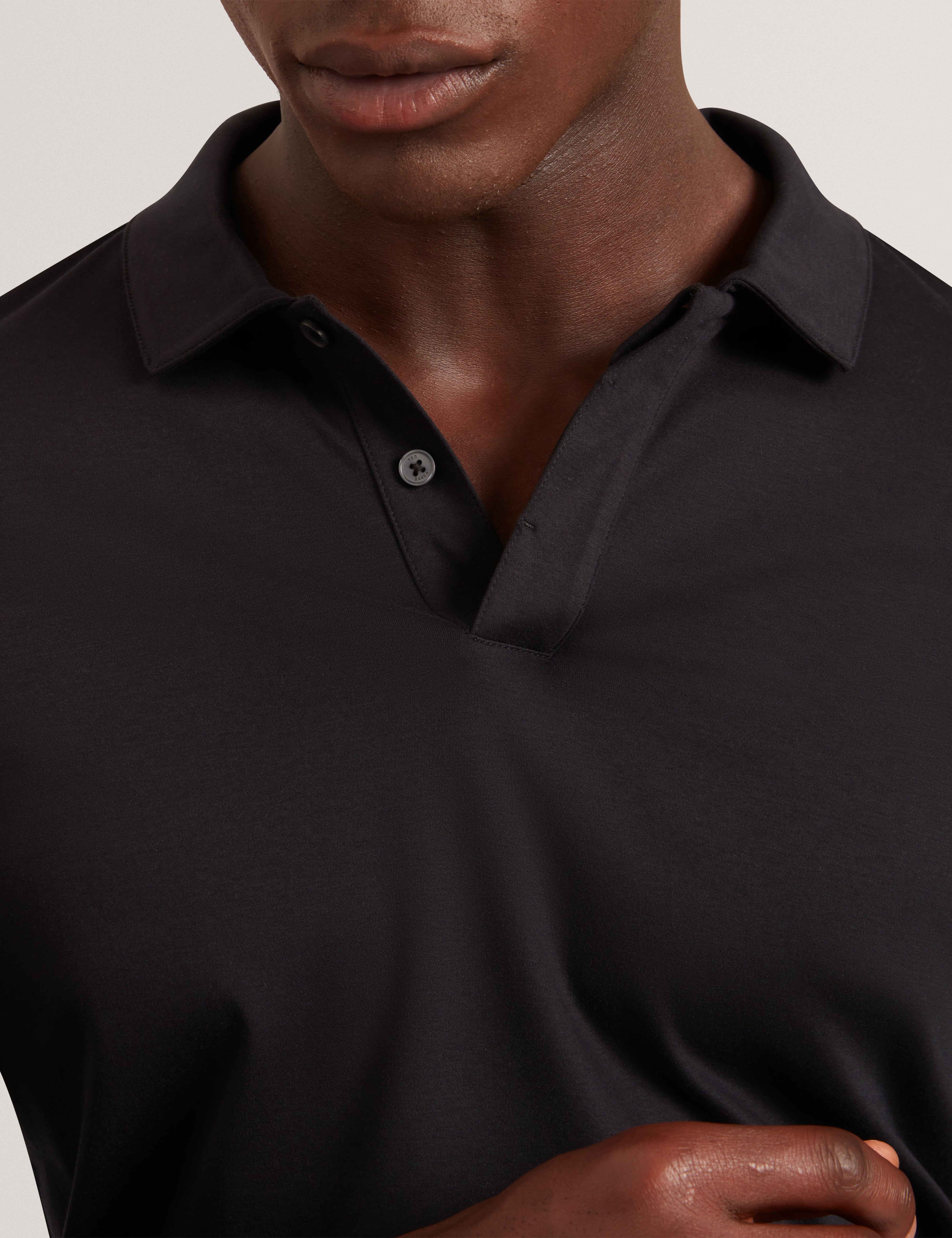 Ignac Ls Regular Soft Touch Polo Black