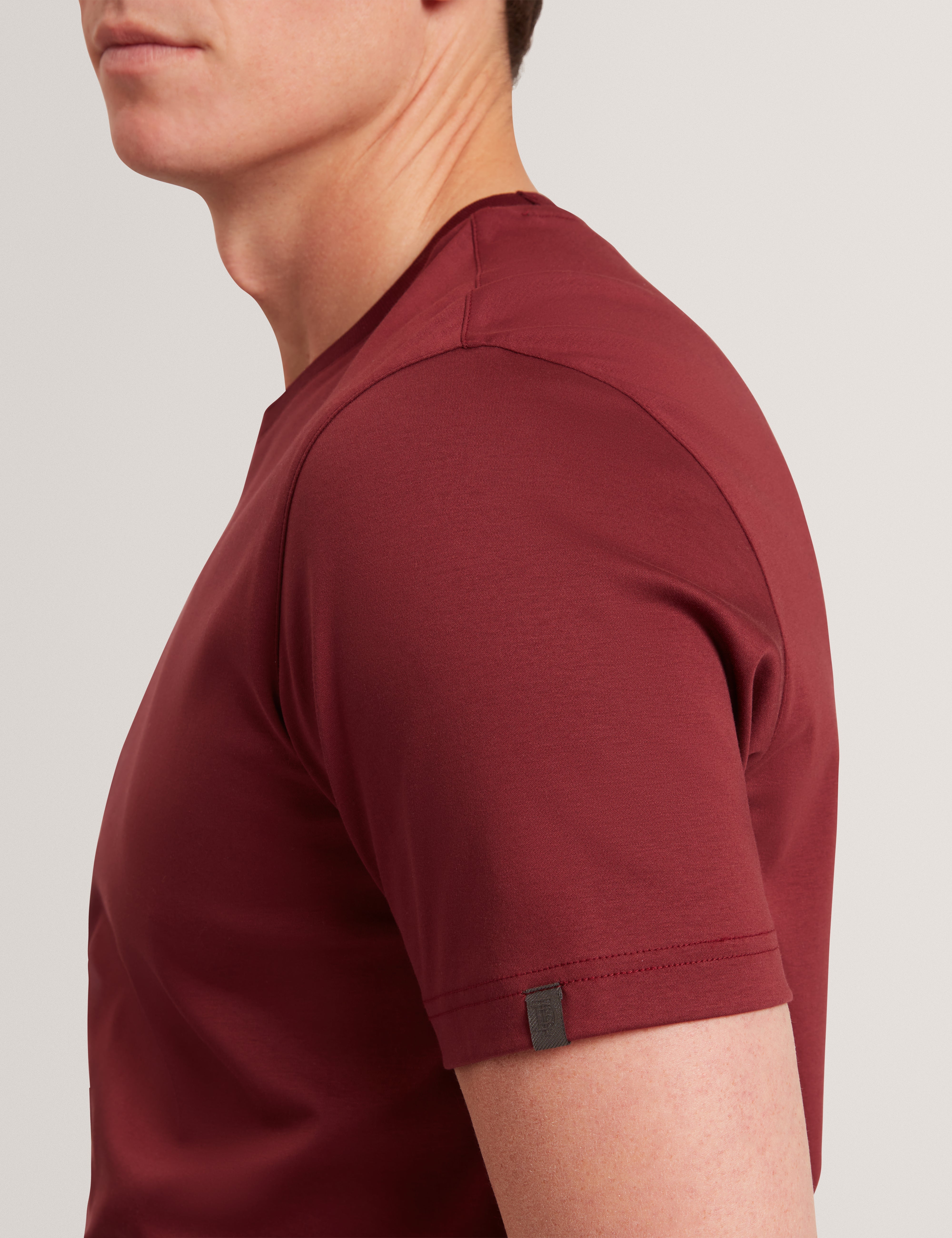 Konrrad Ss Regular Soft Touch T-Shirt Maroon
