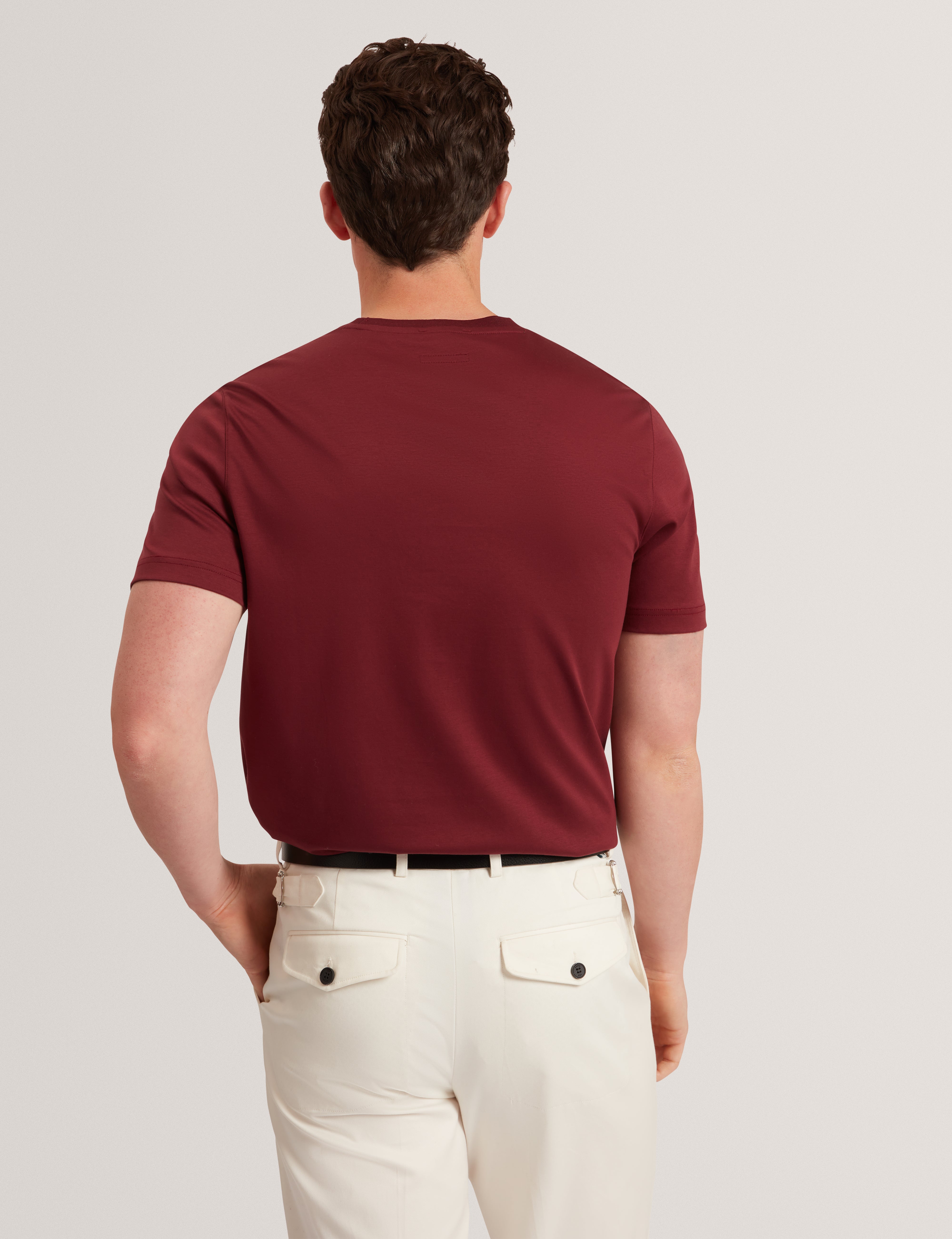 Konrrad Ss Regular Soft Touch T-Shirt Maroon