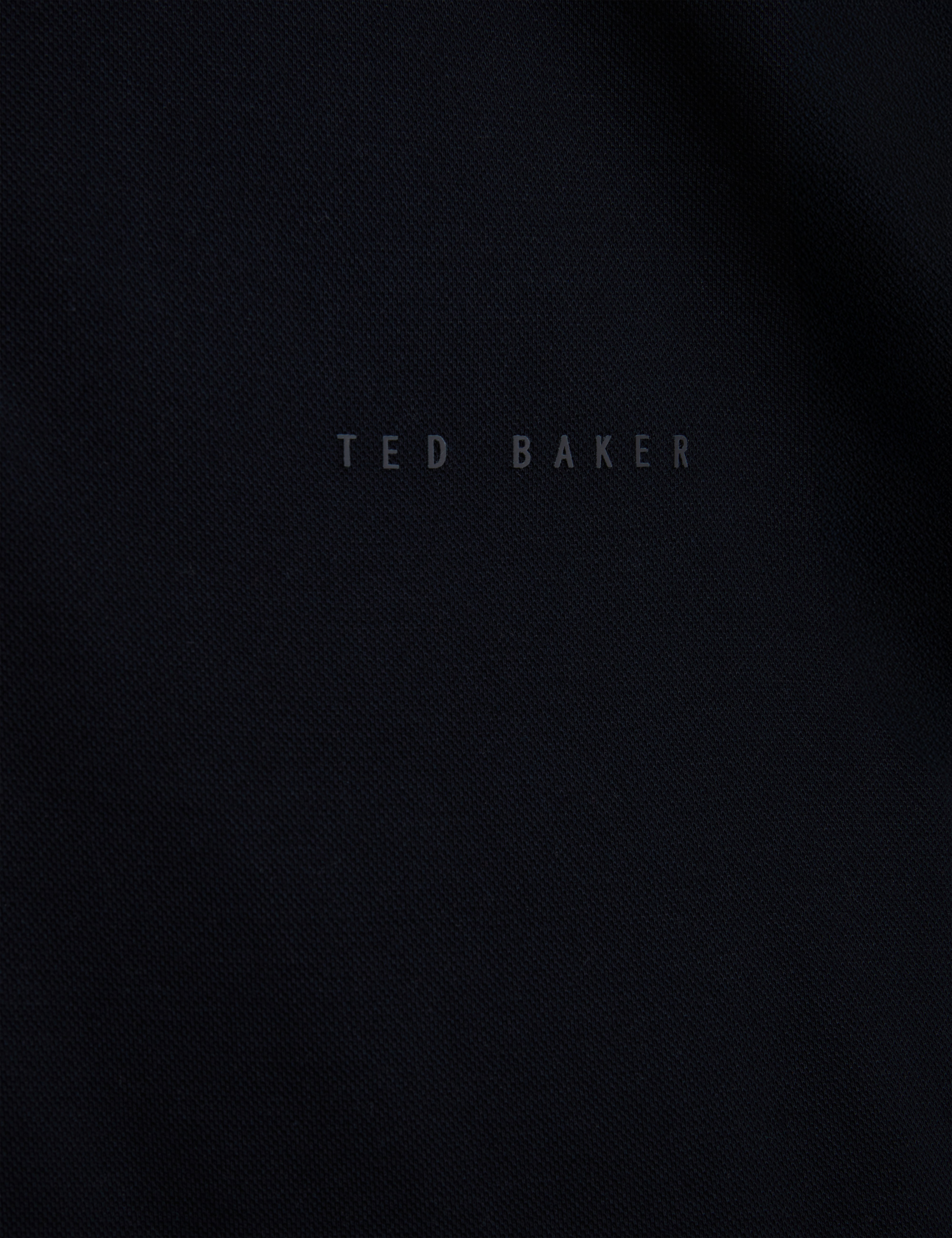 Woan Branded Honeycomb Trim Ls Polo Navy