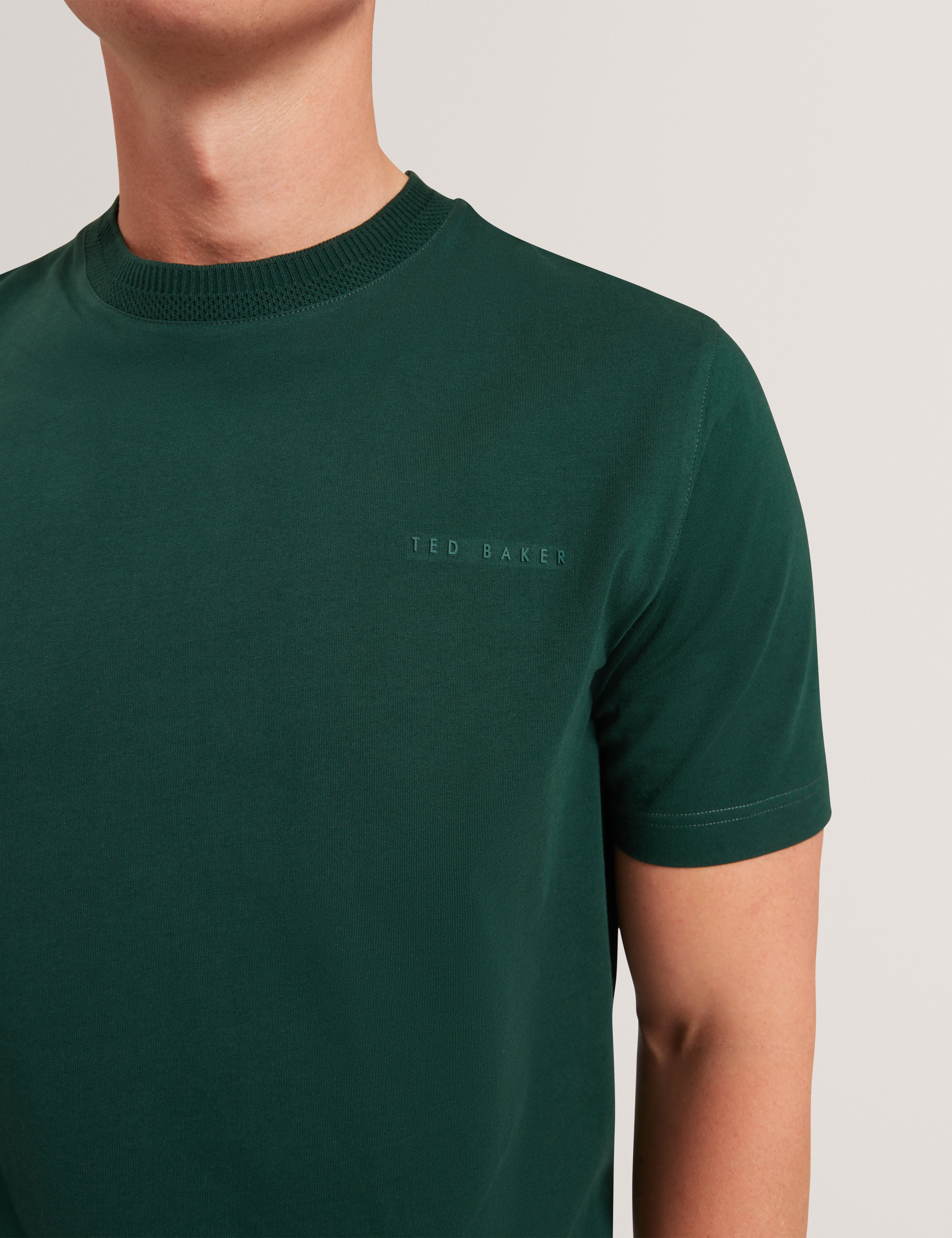 Lierts Branded Honeycomb Trim T-Shirt Dk-Green