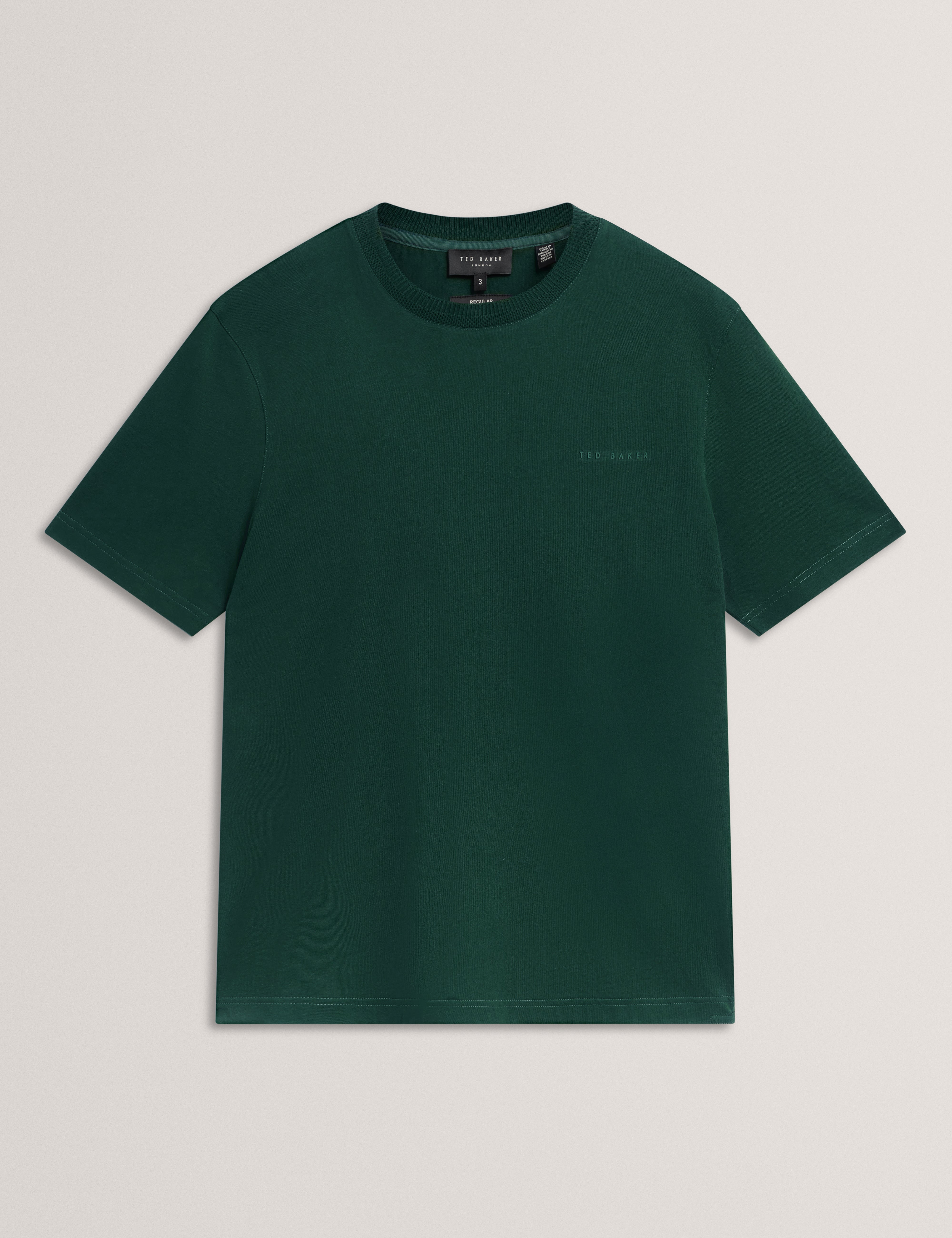Lierts Branded Honeycomb Trim T-Shirt Dk-Green