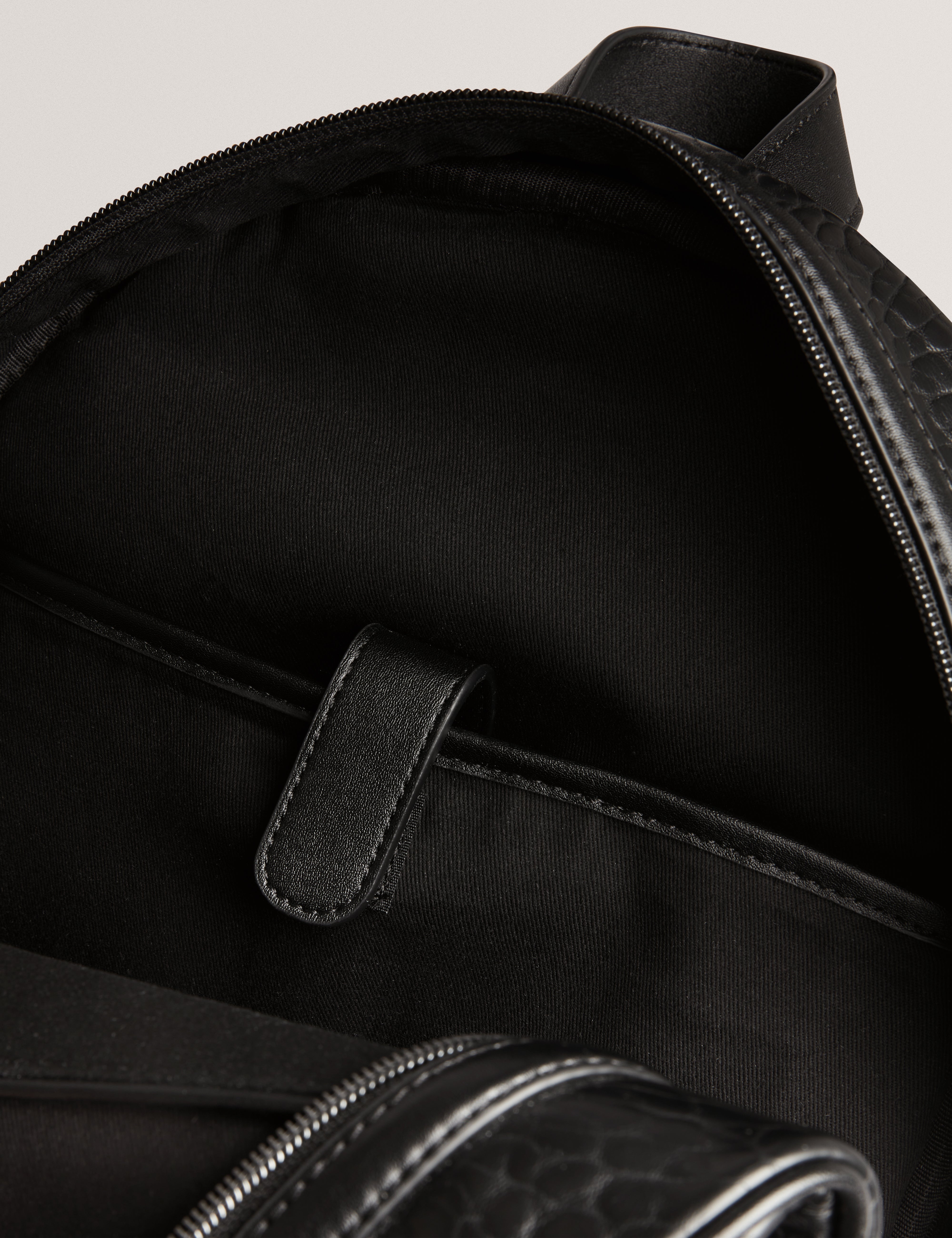 Periin Pebbled Pu Backpack Black