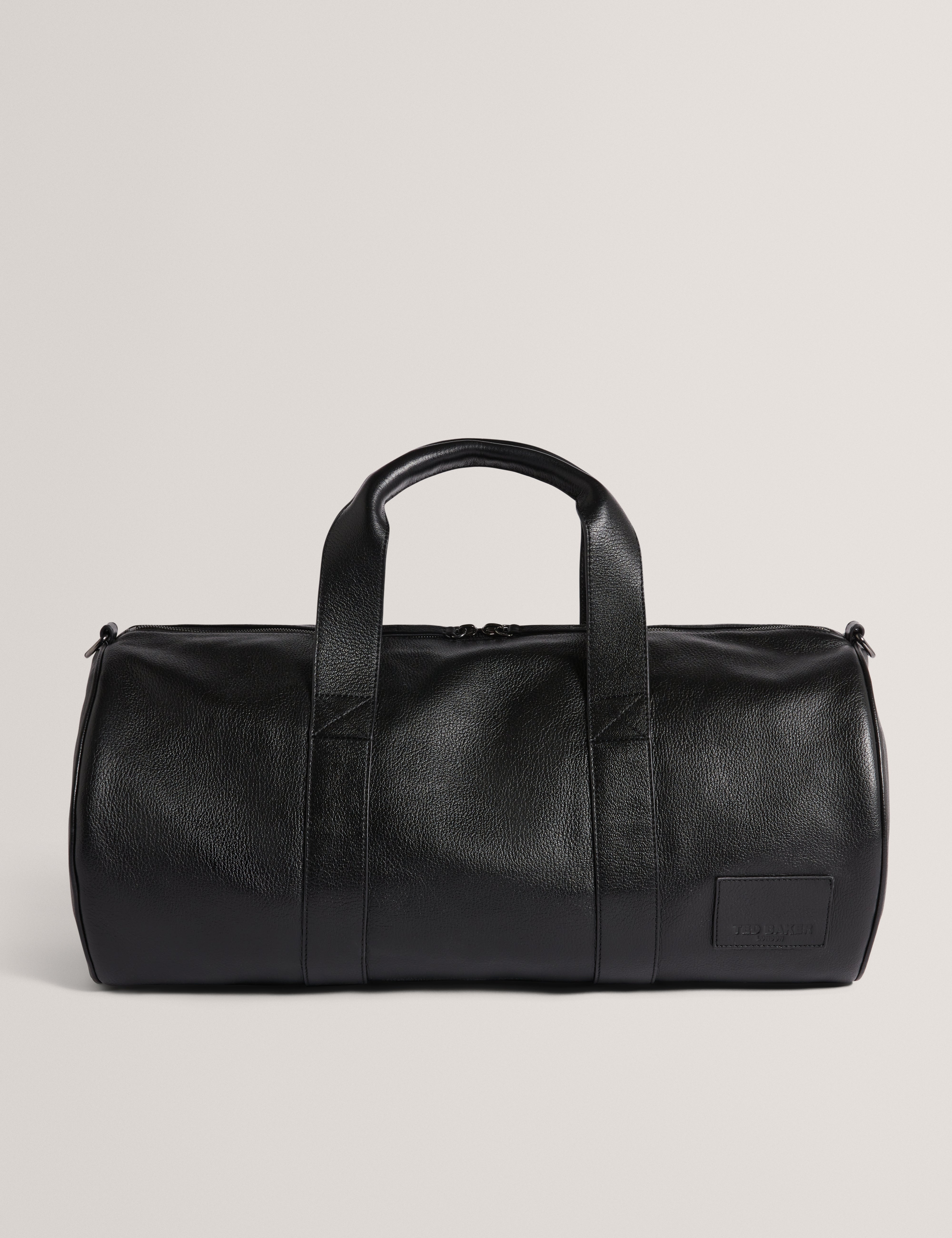 Grantly Leather Duffle Bag Black