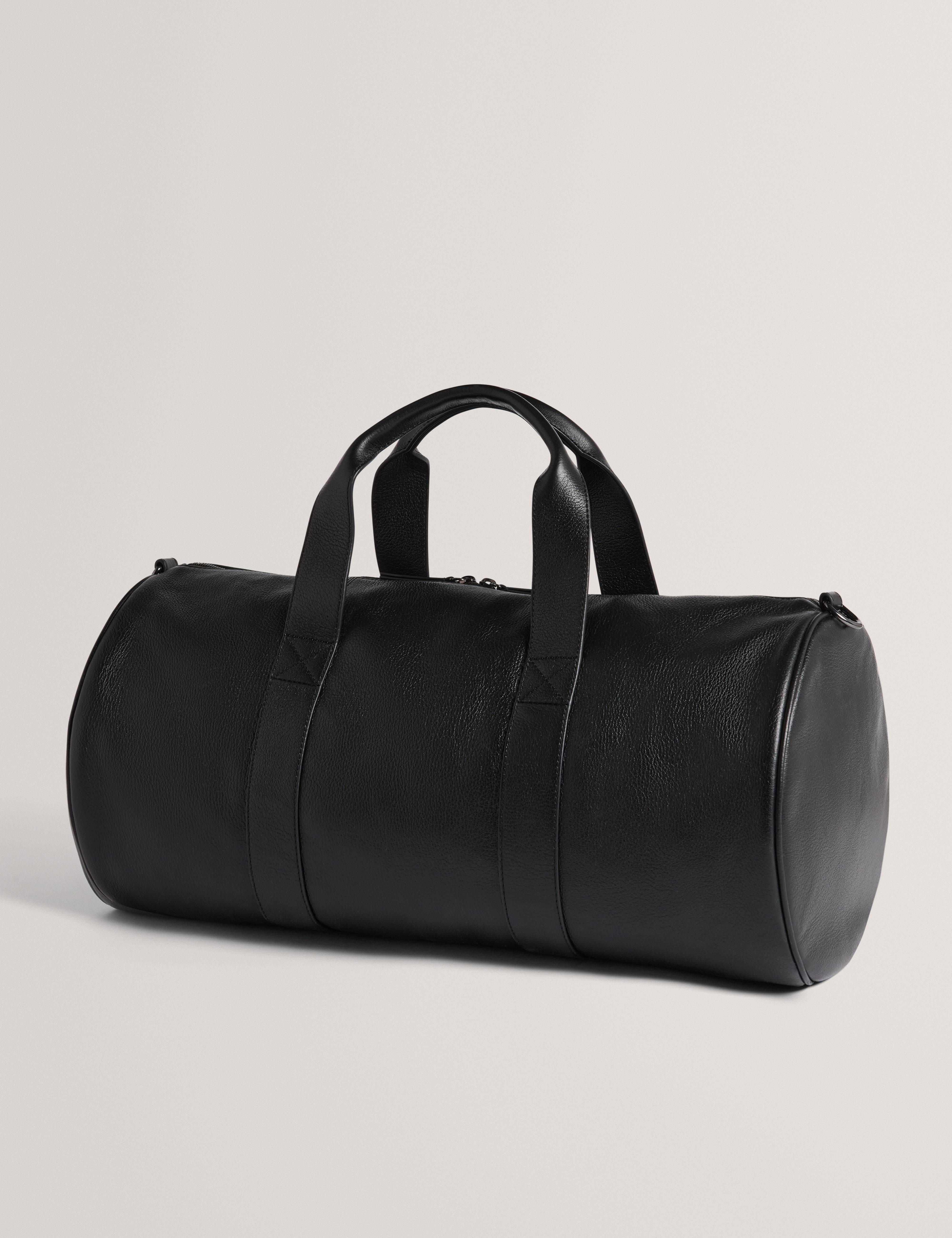 Grantly Leather Duffle Bag Black