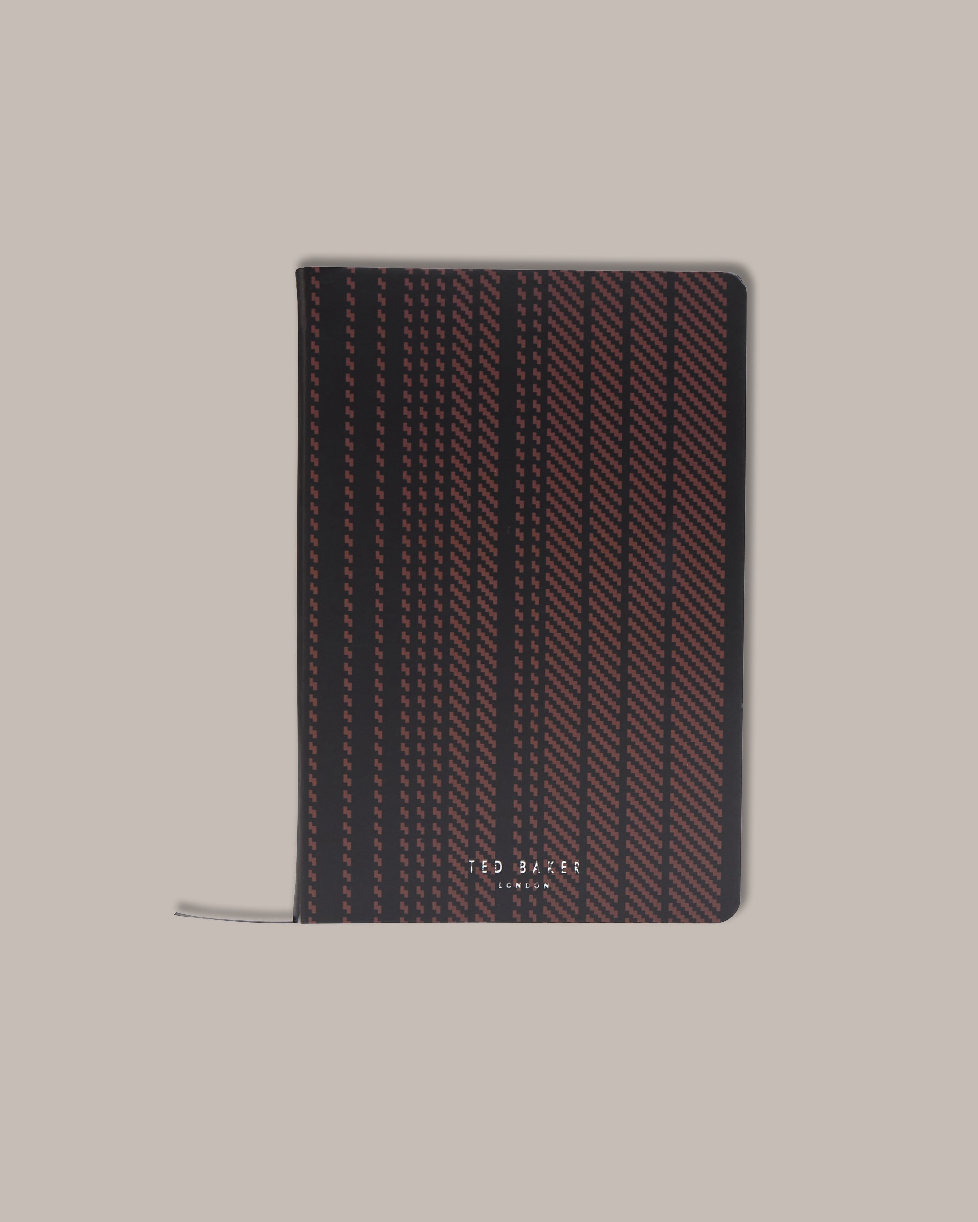 Wessly Printed Weave A5 Notebook Black