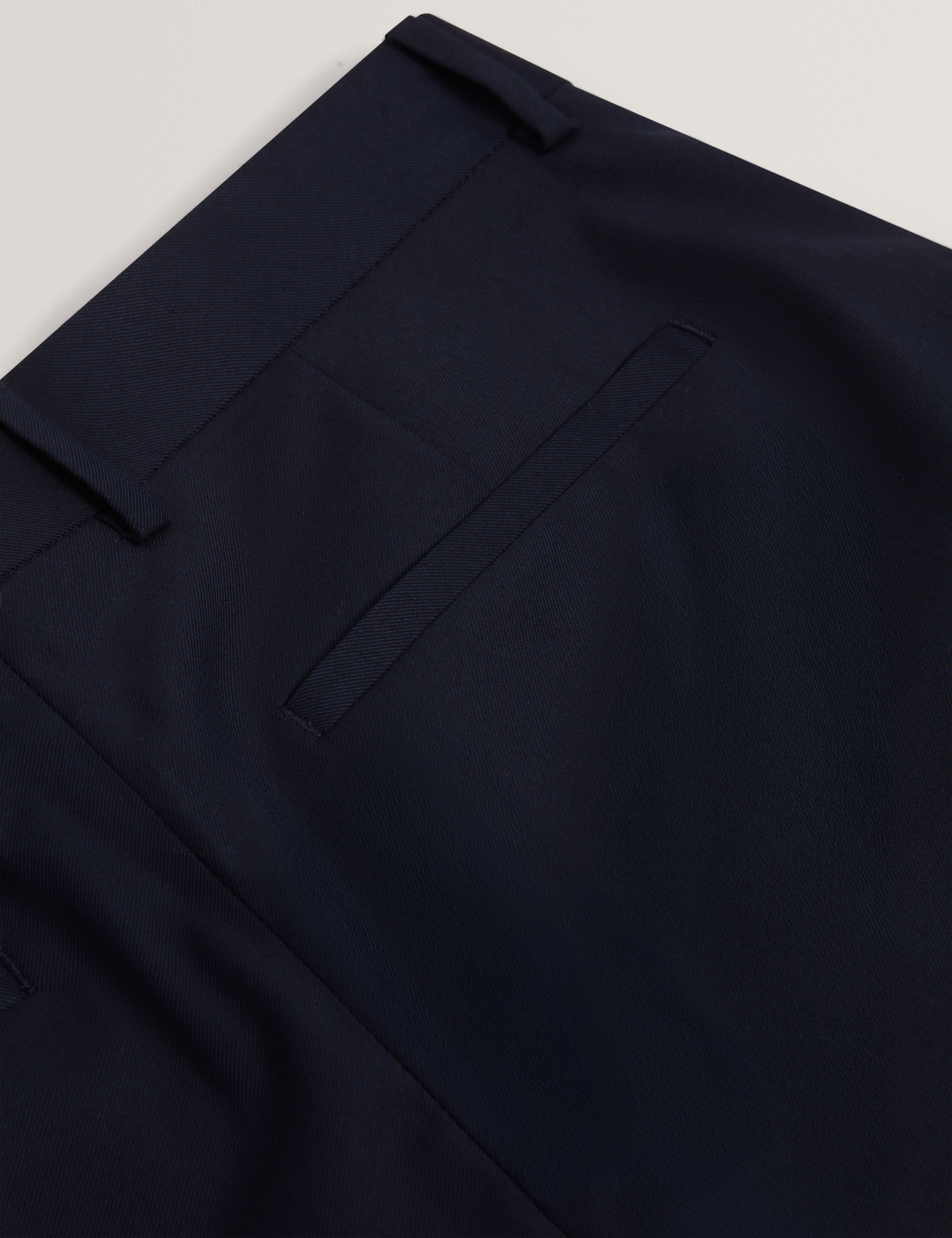 Lional Slim Wool Blend Cargo Trouser Navy