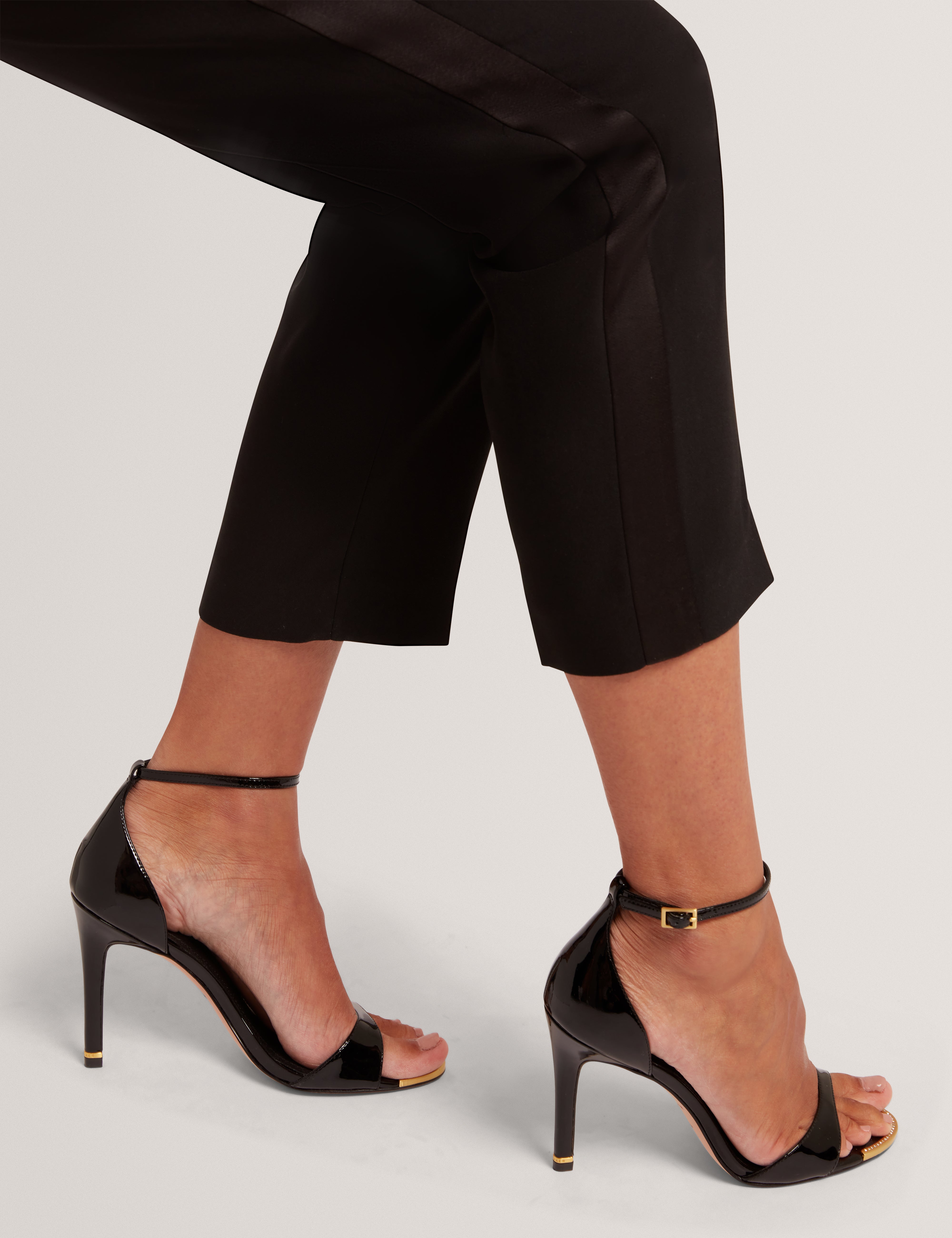 Xenit Tailored Trouser With Satin Detailing Black