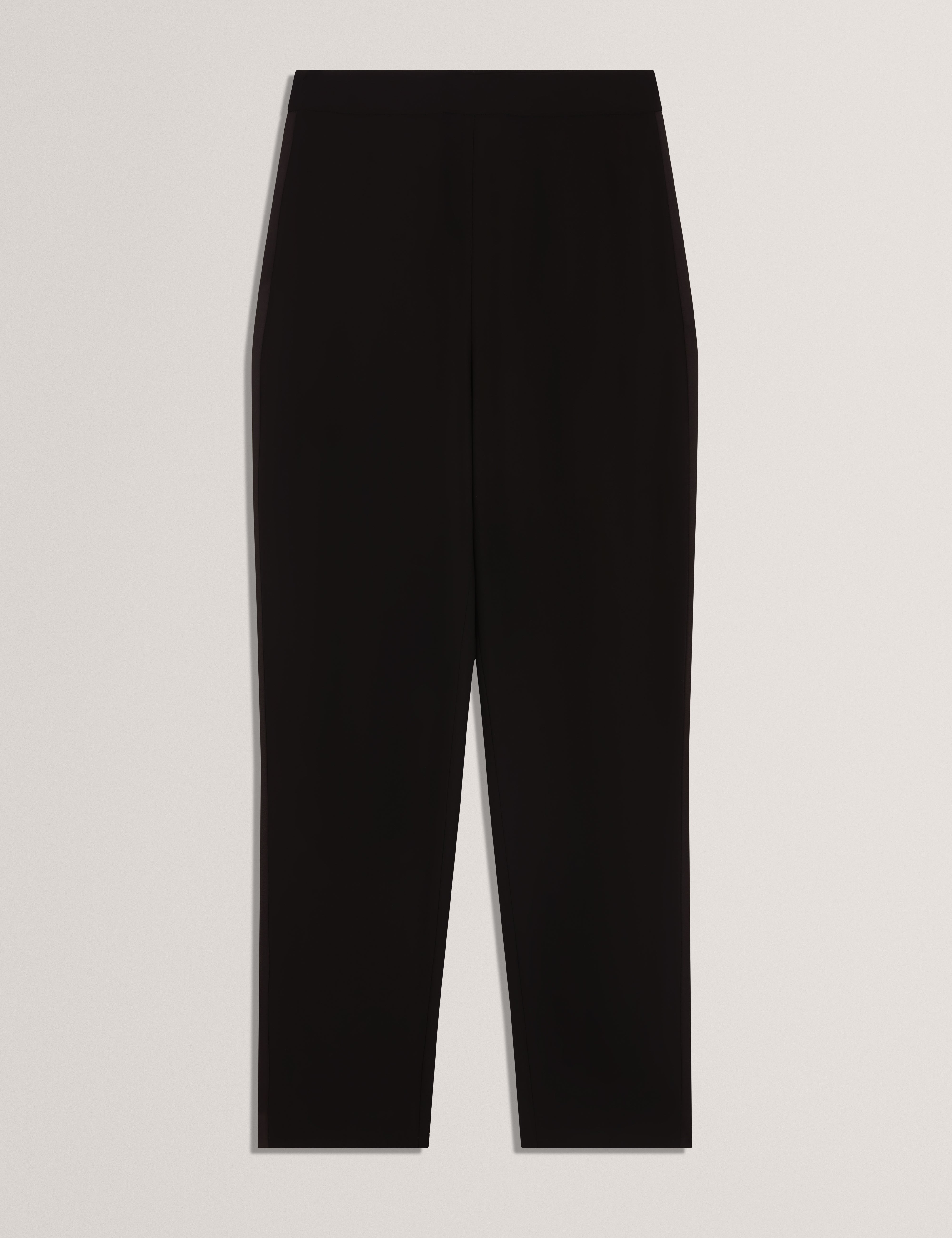 Xenit Tailored Trouser With Satin Detailing Black