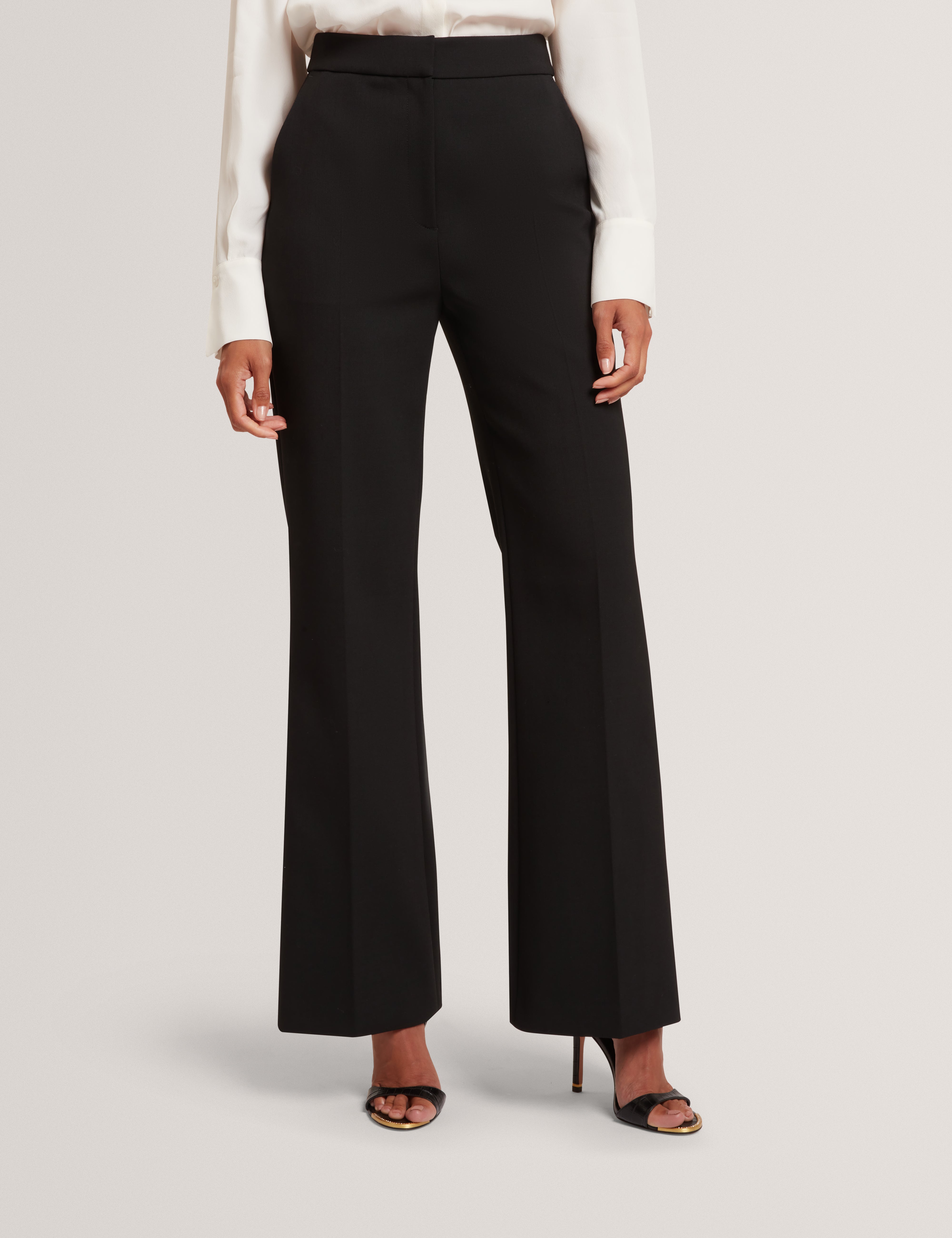 Valeet Tailored Kick Flare Trouser Black